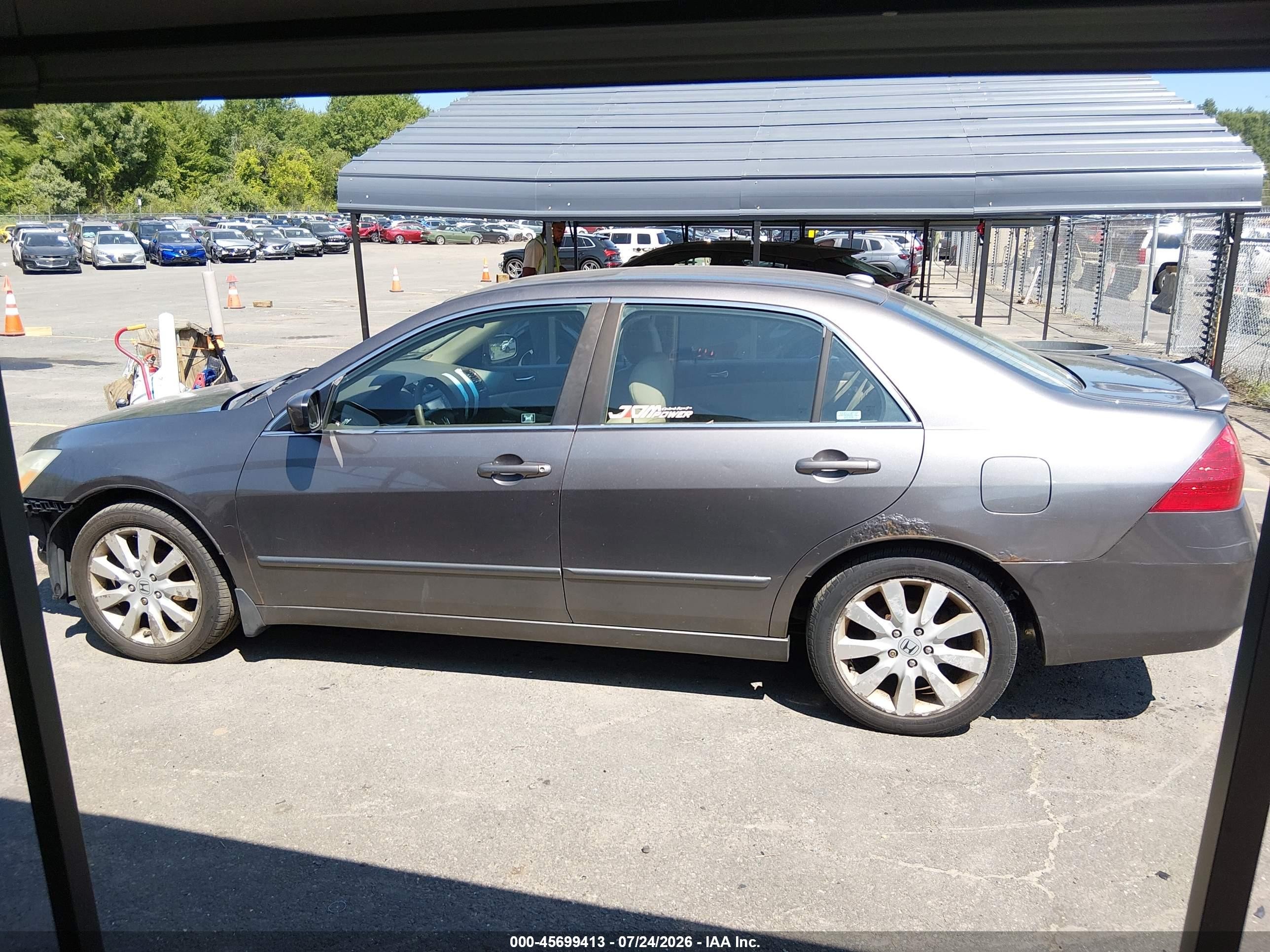 2007 Honda Accord 3.0 Ex Champagne vin: 1HGCM665X7A073924