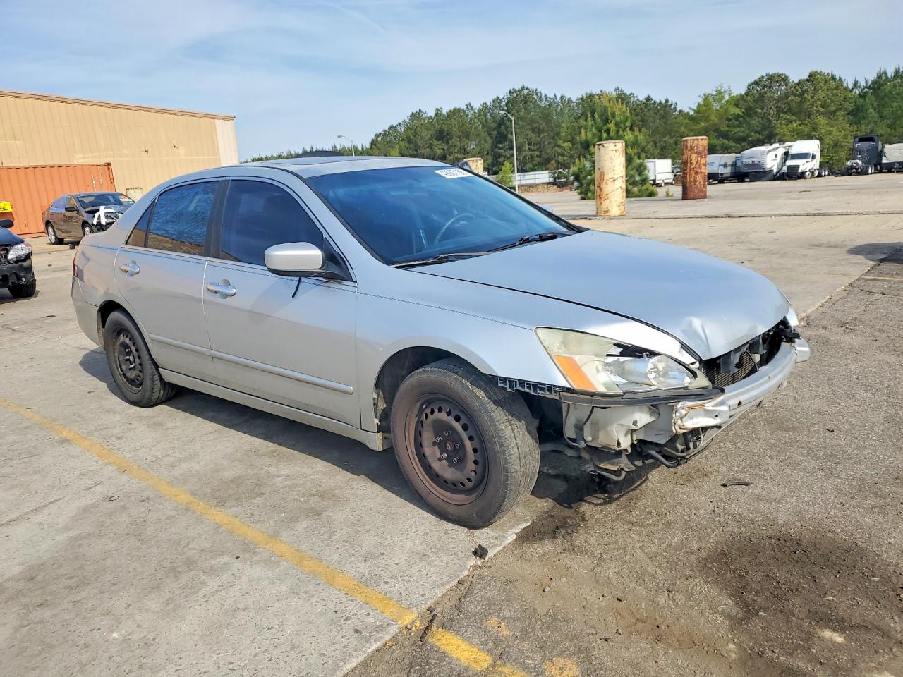 2007 Honda Accord Ex Silver vin: 1HGCM665X7A086446