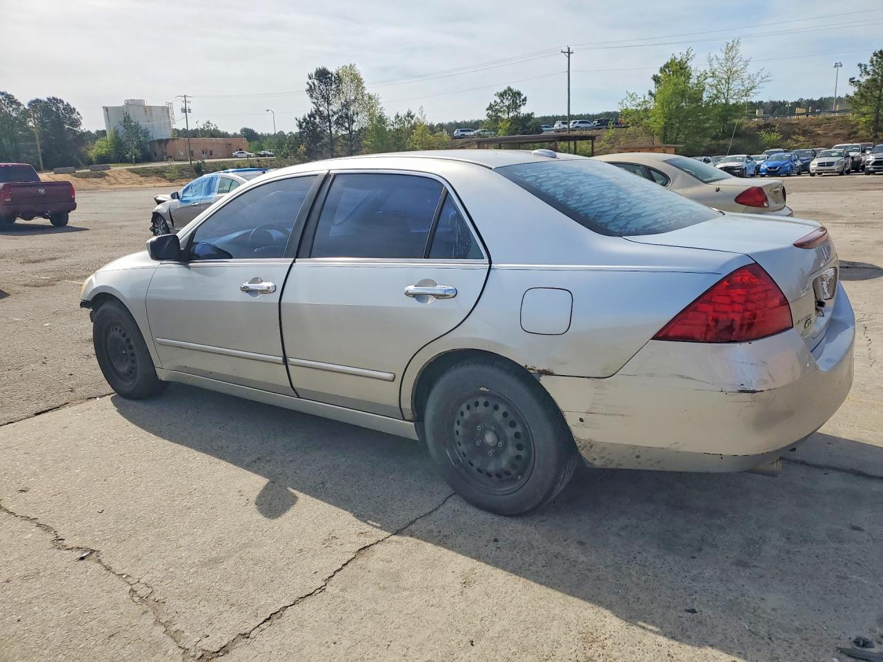 2007 Honda Accord Ex Silver vin: 1HGCM665X7A086446