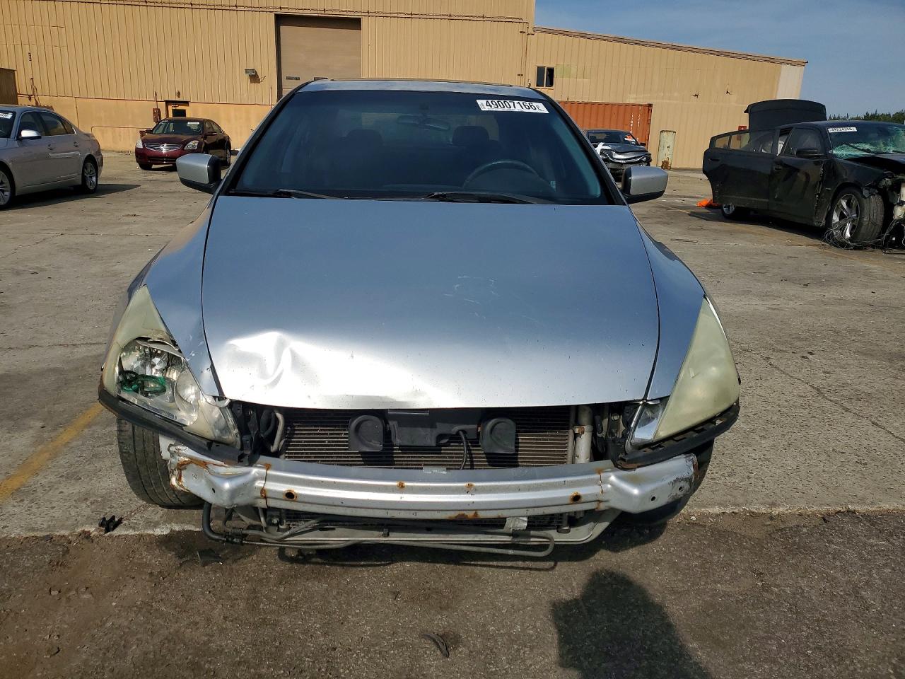 2007 Honda Accord Ex Silver vin: 1HGCM665X7A086446
