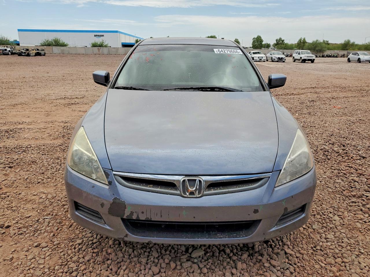 2007 Honda Accord Ex Blue vin: 1HGCM665X7A090013