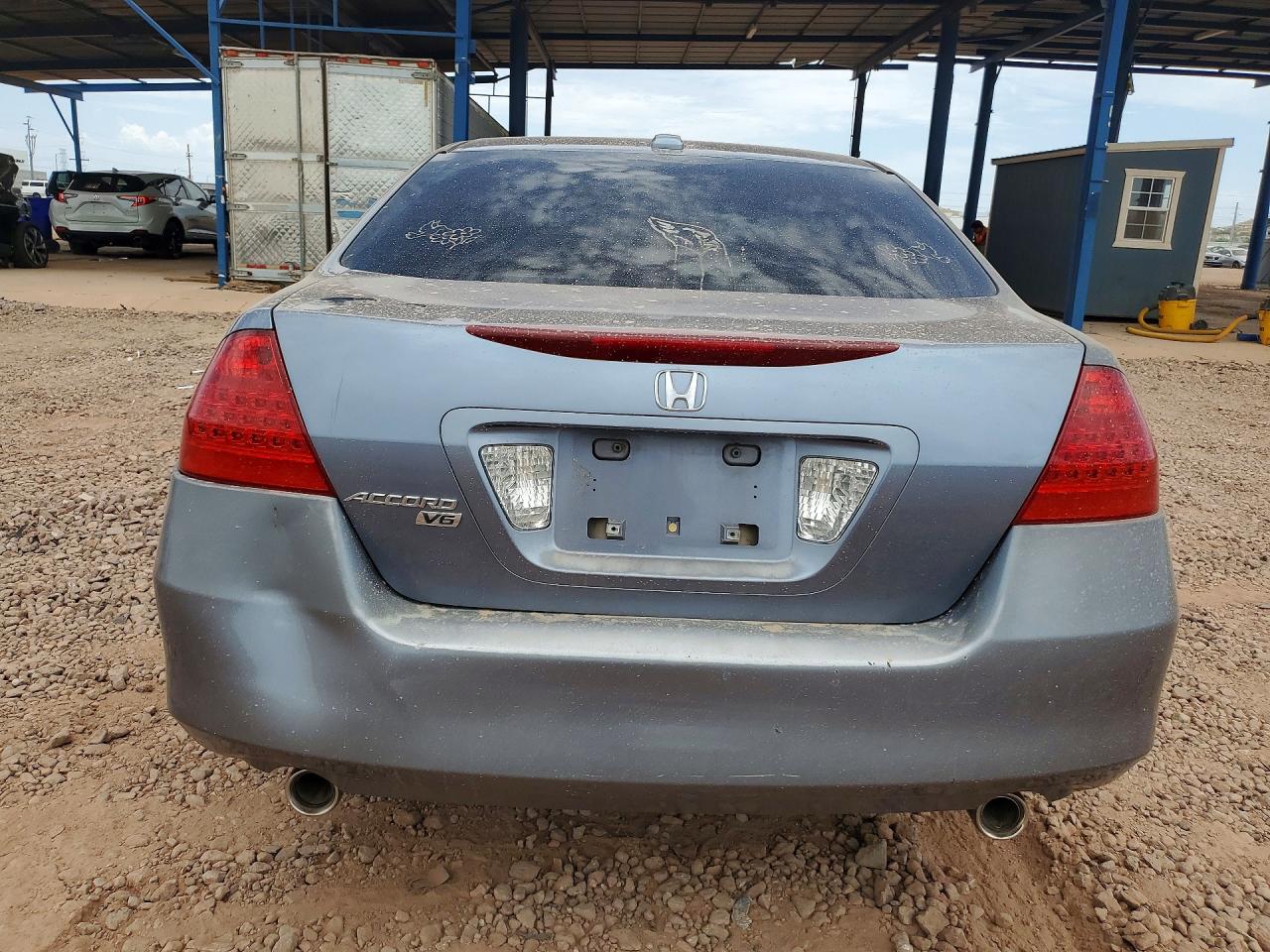 2007 Honda Accord Ex Blue vin: 1HGCM665X7A090013