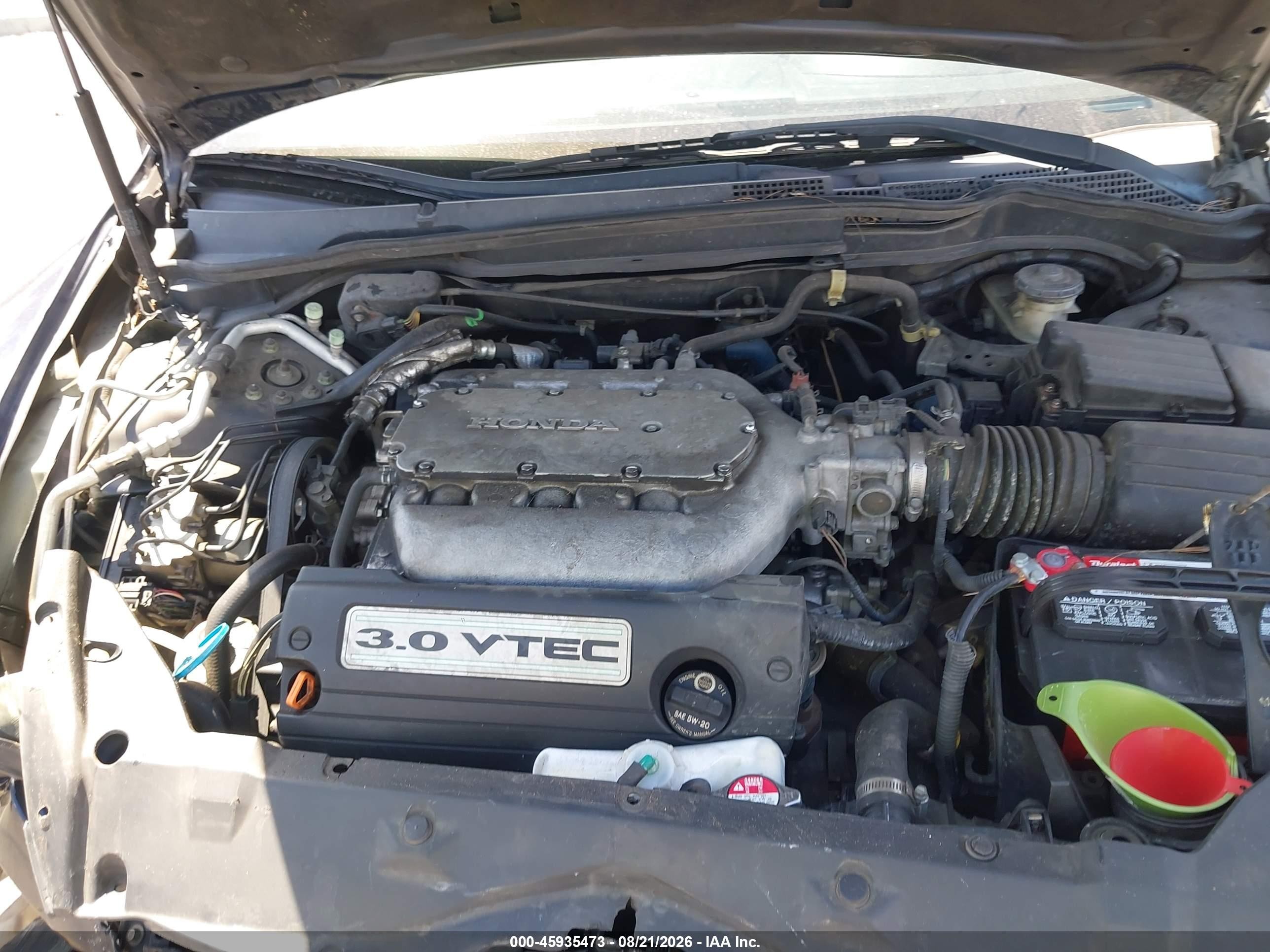 2007 Honda Accord 3.0 Ex Blue vin: 1HGCM665X7A091730