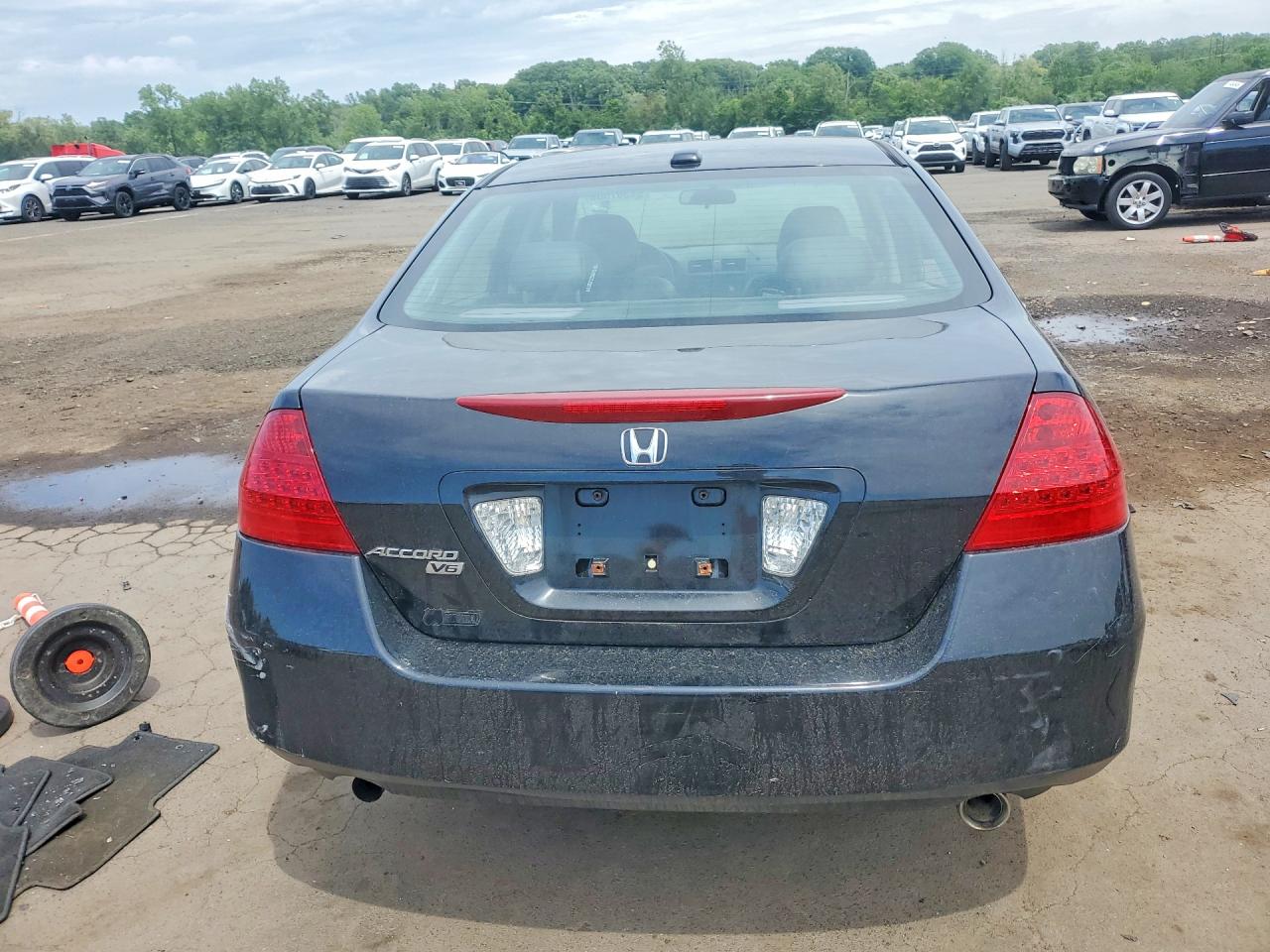 2007 Honda Accord Ex Черный vin: 1HGCM665X7A106386