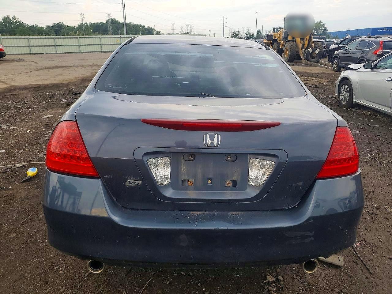 2007 Honda Accord Ex Blue vin: 1HGCM665X7A802195