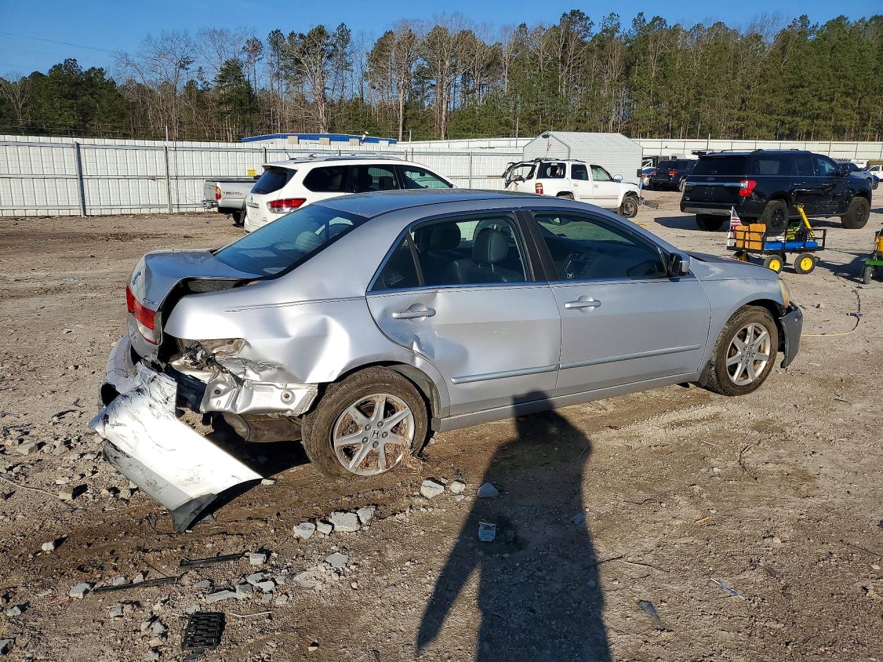 2003 Honda Accord Ex Silver vin: 1HGCM66803A040189
