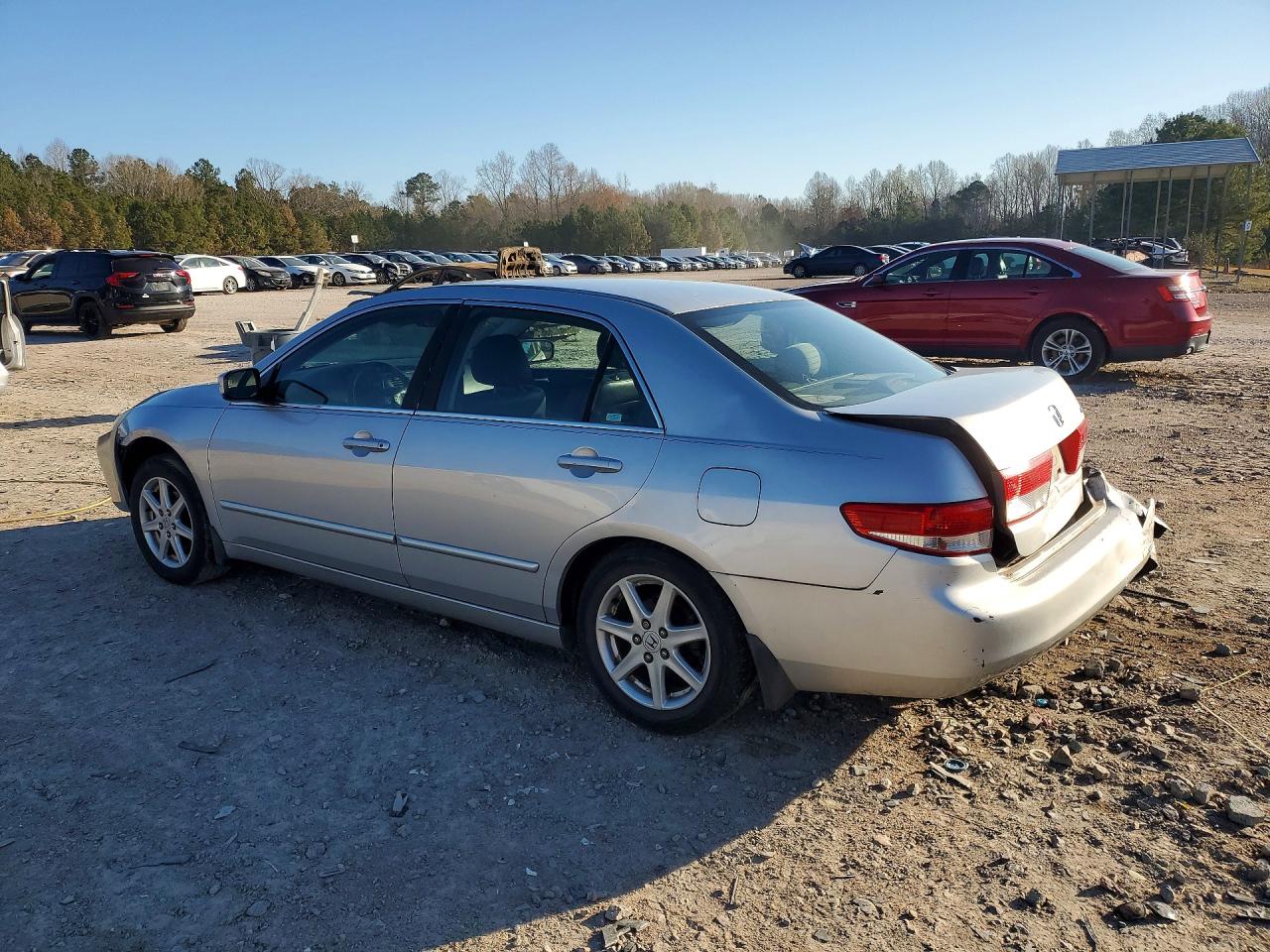2003 Honda Accord Ex Silver vin: 1HGCM66803A040189