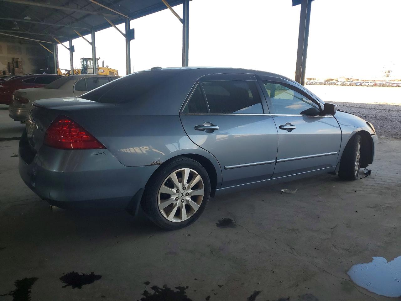 2007 Honda Accord Синий vin: 1HGCM66807A034365