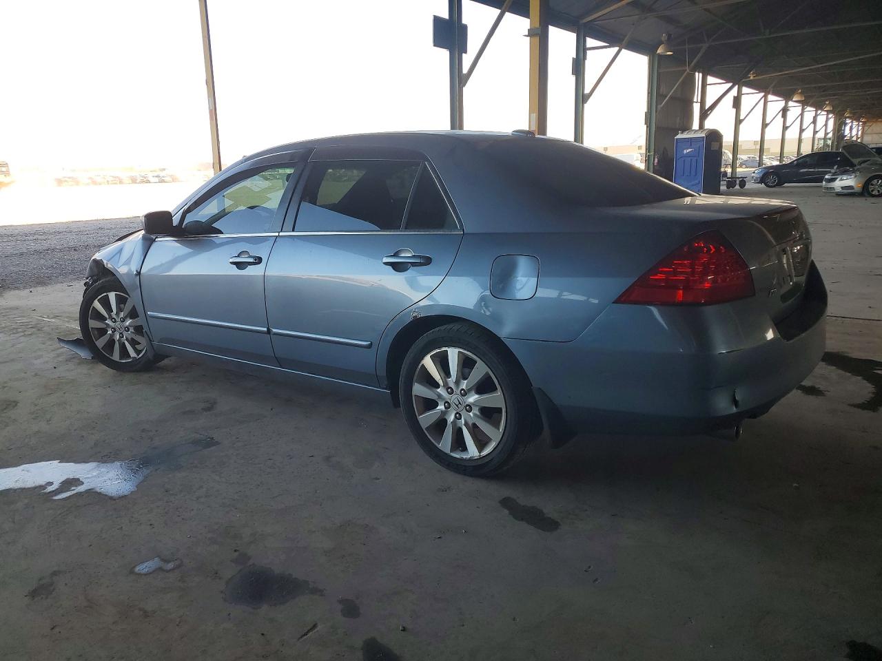 2007 Honda Accord Синий vin: 1HGCM66807A034365