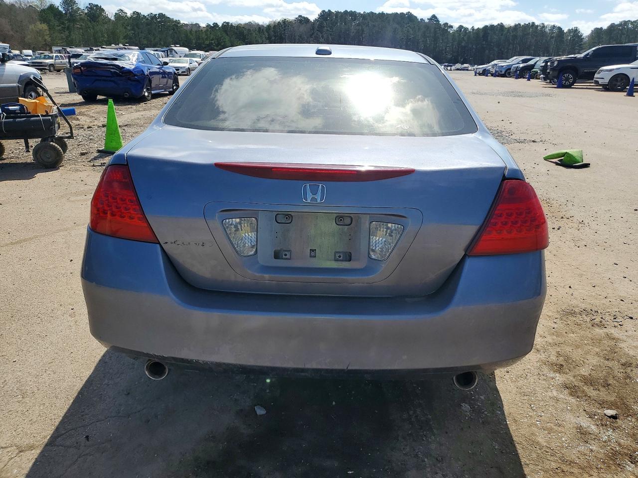 2007 Honda Accord Ex Blue vin: 1HGCM66807A067365