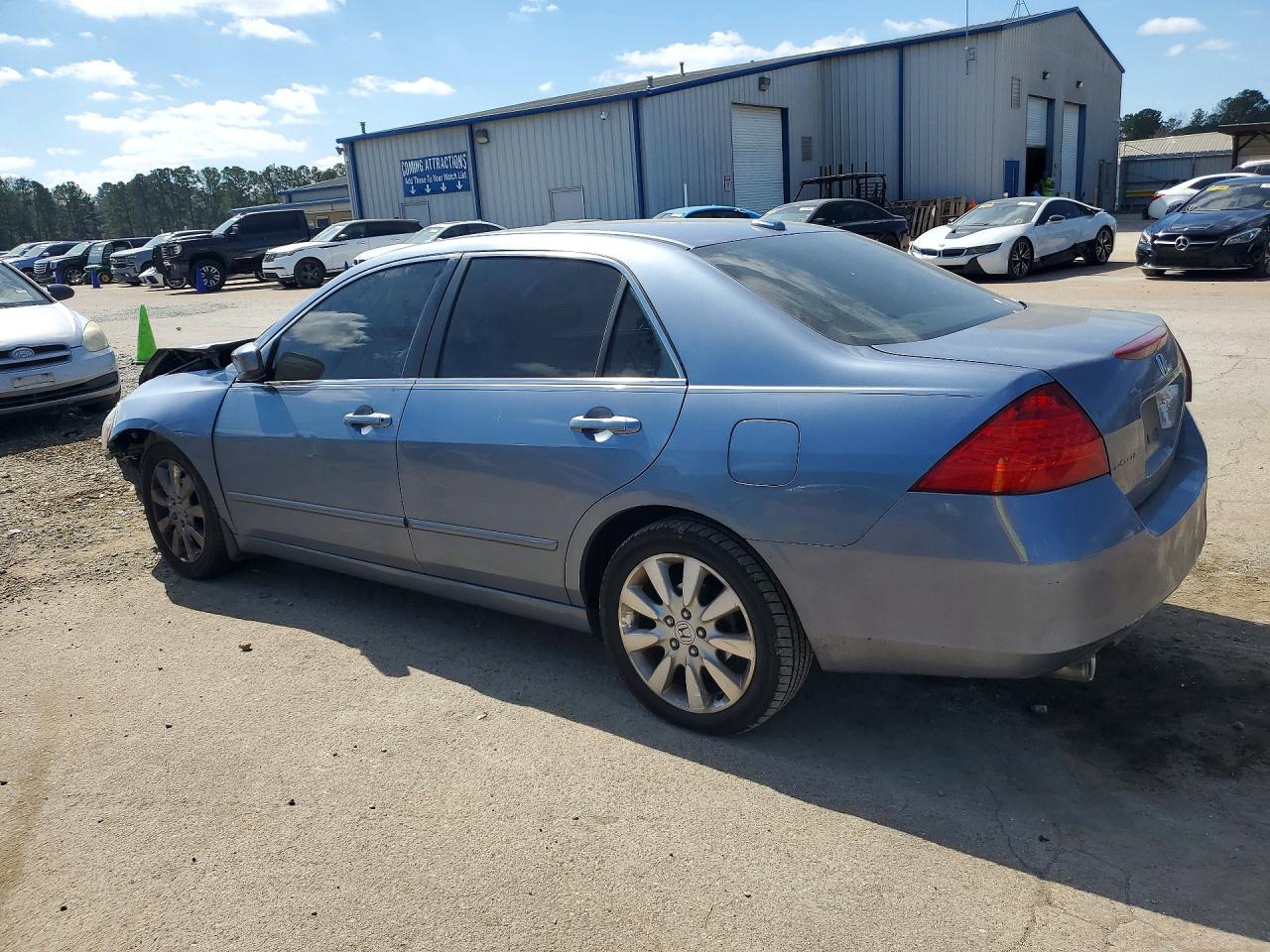 2007 Honda Accord Ex Blue vin: 1HGCM66807A067365