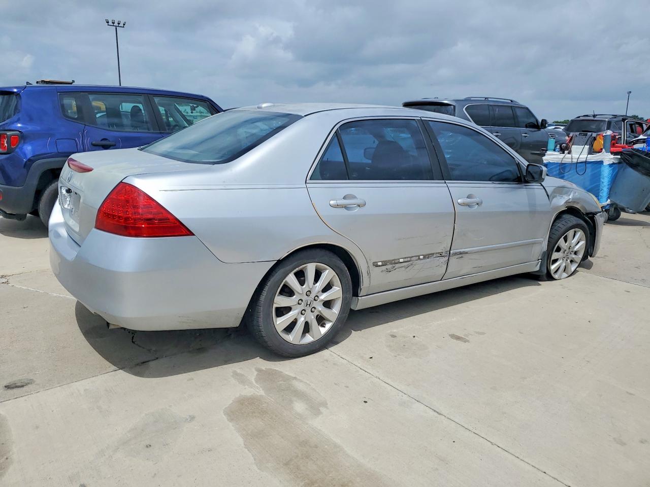 2007 Honda Accord Ex Silver vin: 1HGCM66807A073277