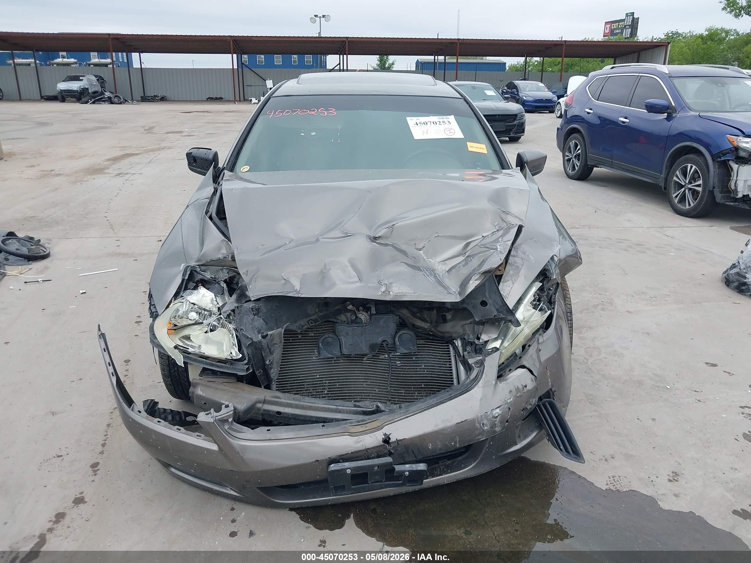 2007 Honda Accord 3.0 Ex Gray vin: 1HGCM66807A076468