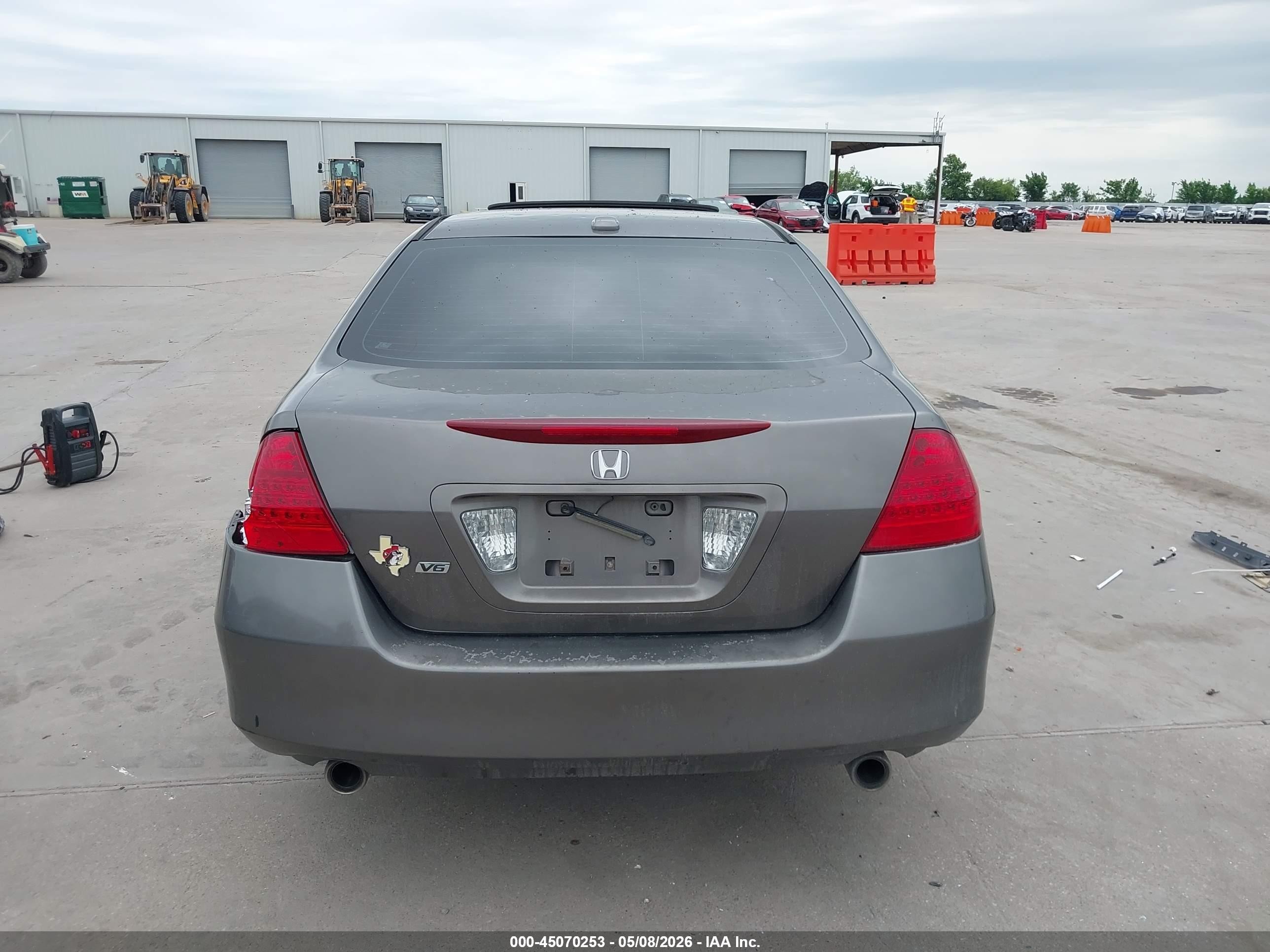 2007 Honda Accord 3.0 Ex Gray vin: 1HGCM66807A076468