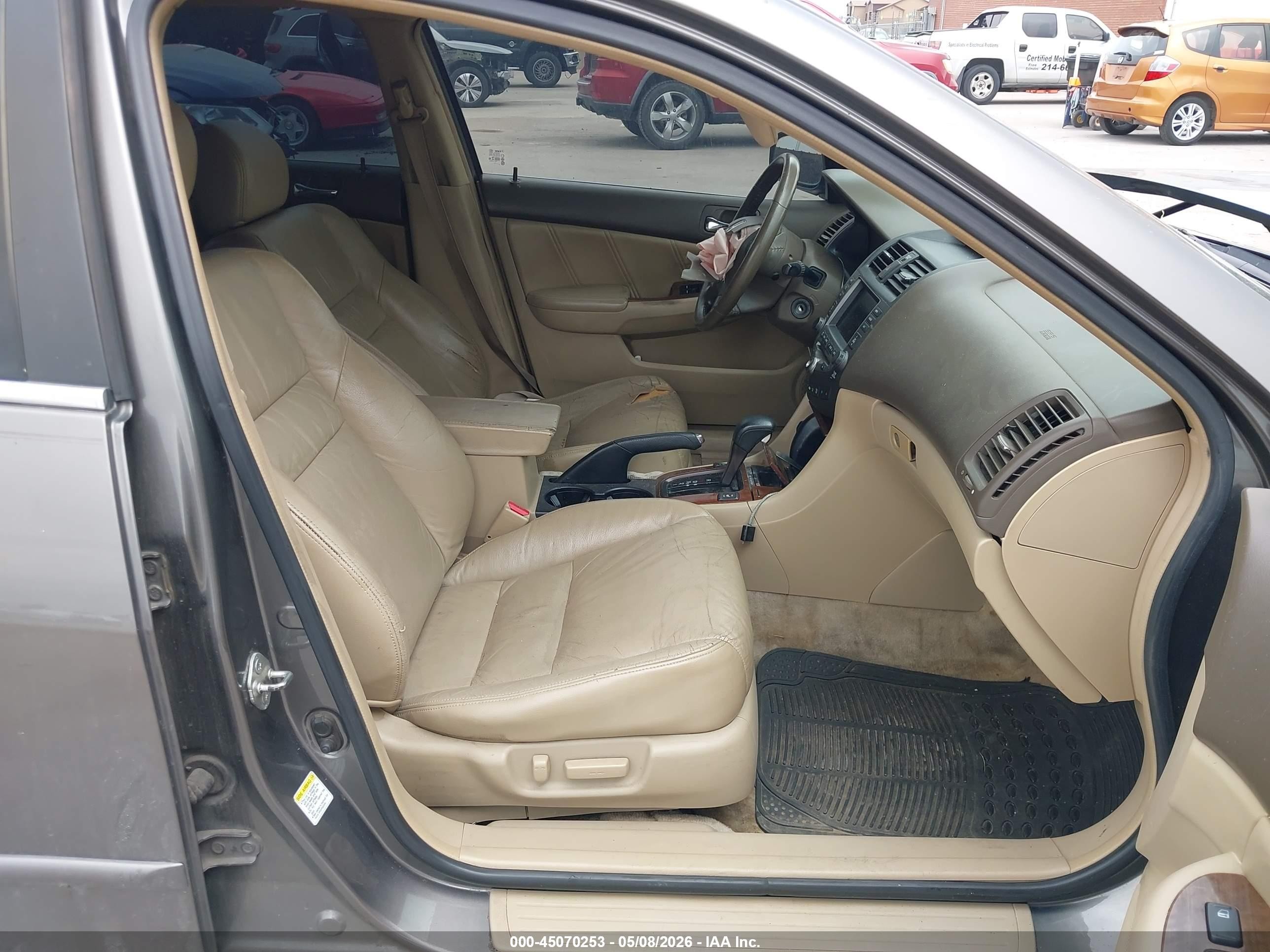 2007 Honda Accord 3.0 Ex Gray vin: 1HGCM66807A076468