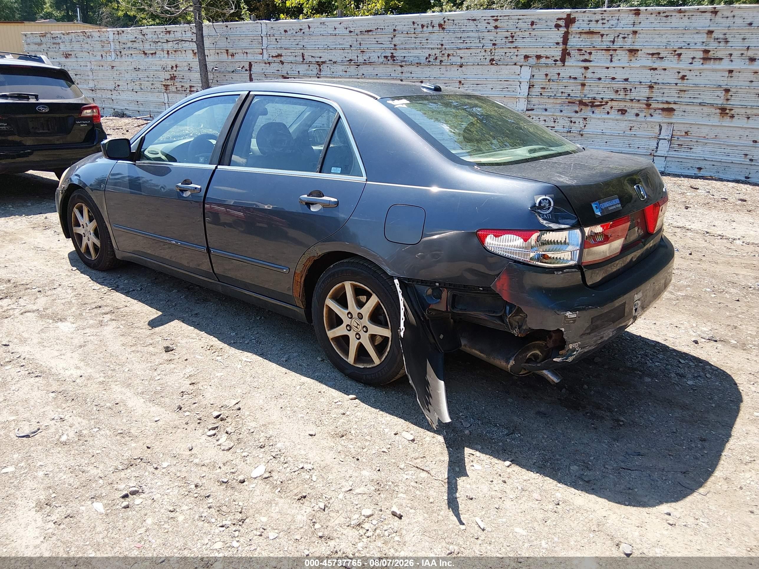 2004 Honda Accord 3.0 Ex Black vin: 1HGCM66814A036802