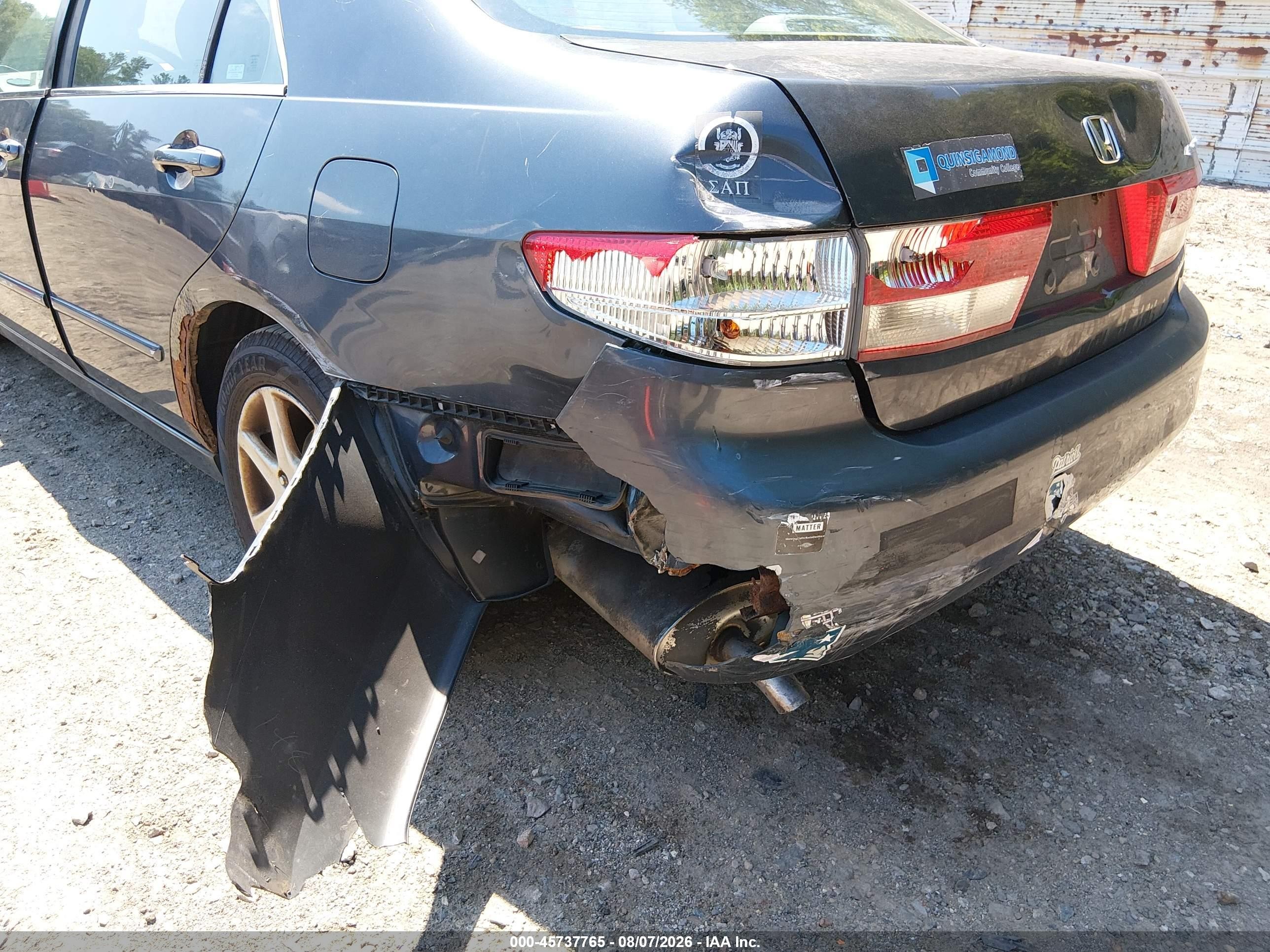 2004 Honda Accord 3.0 Ex Black vin: 1HGCM66814A036802