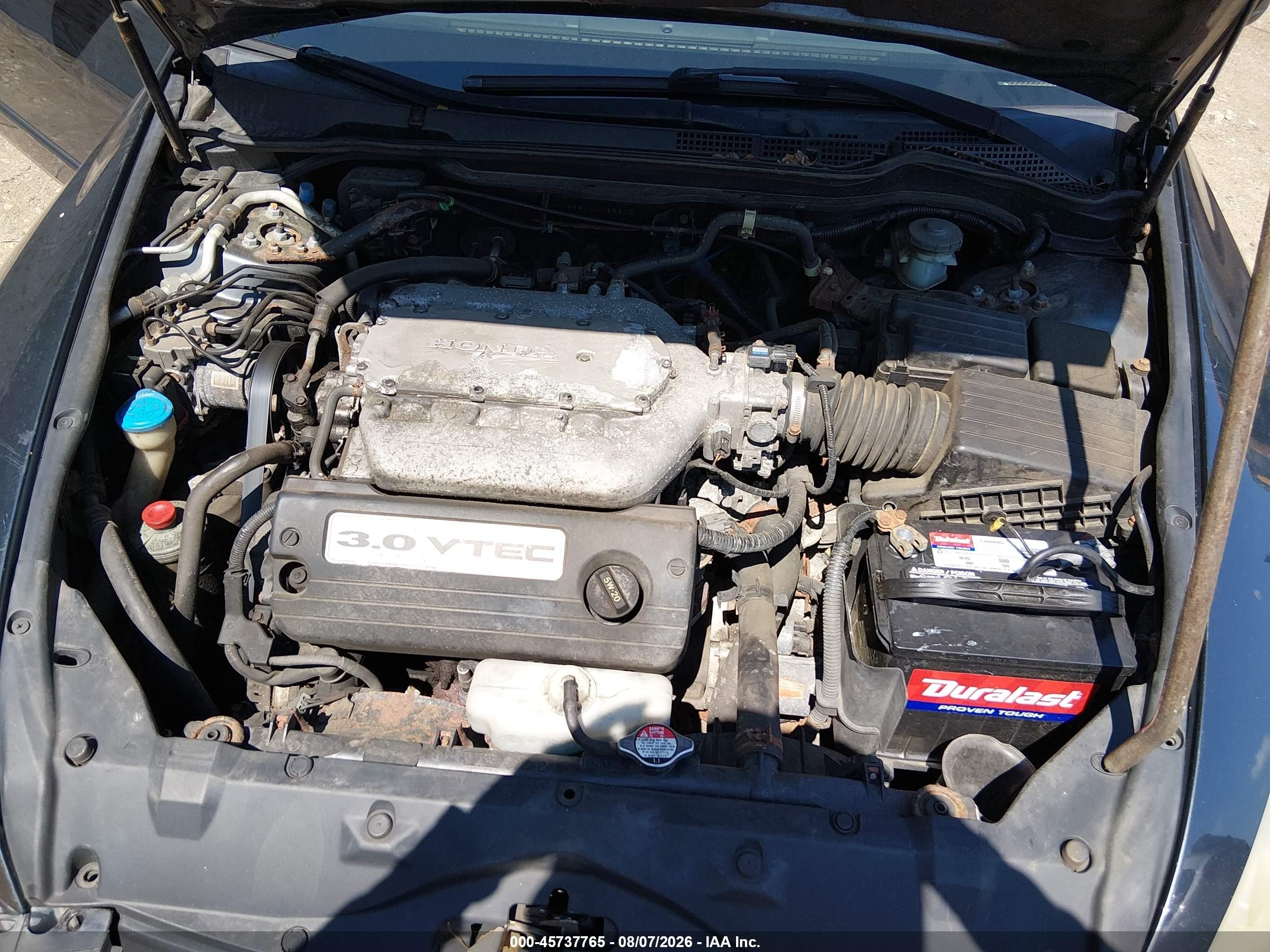 2004 Honda Accord 3.0 Ex Black vin: 1HGCM66814A036802