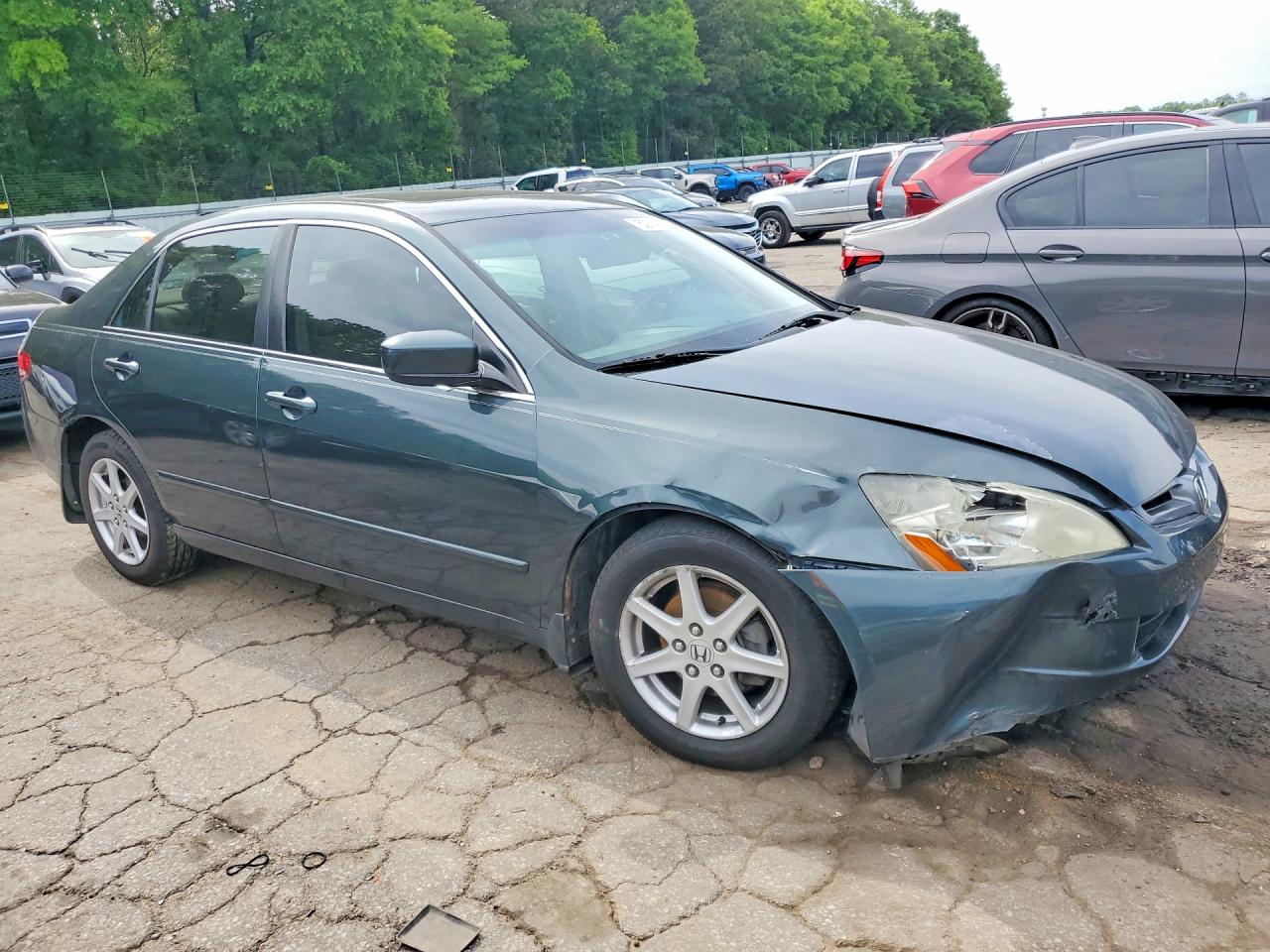 2004 Honda Accord Ex Green vin: 1HGCM66814A048643