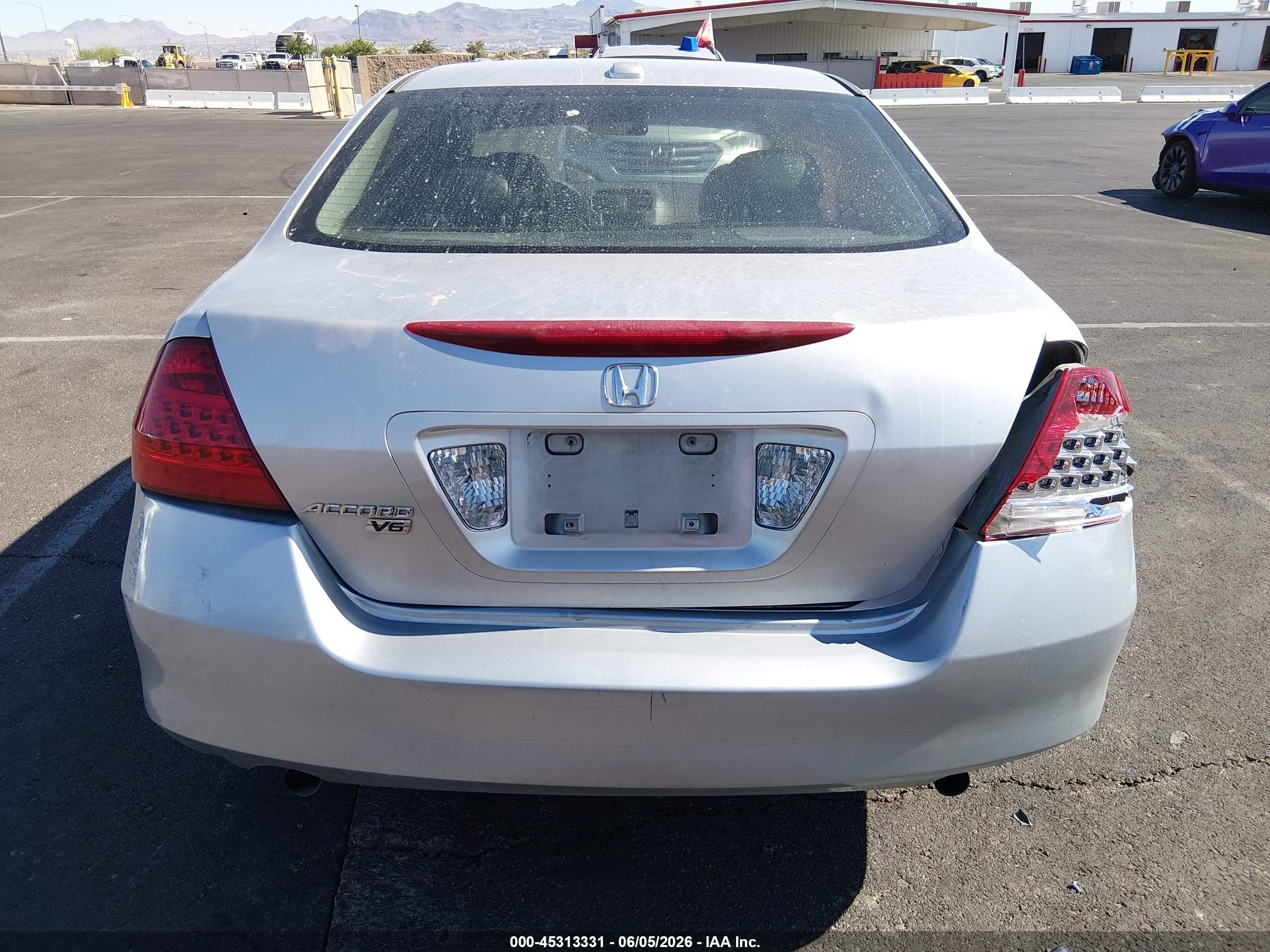 2006 Honda Accord 3.0 Ex Silver vin: 1HGCM66816A008288