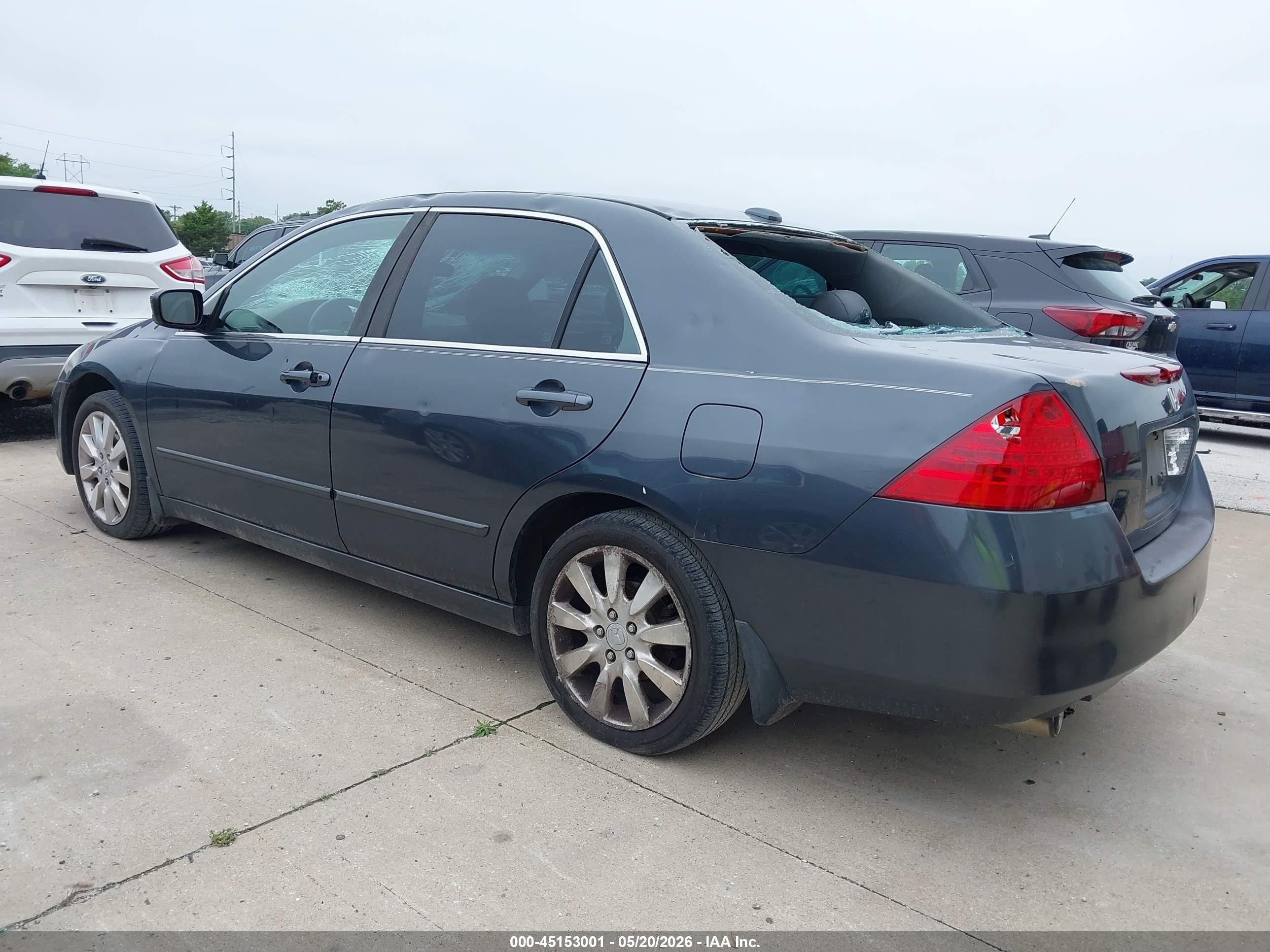 2006 Honda Accord 3.0 Ex Gray vin: 1HGCM66816A011109