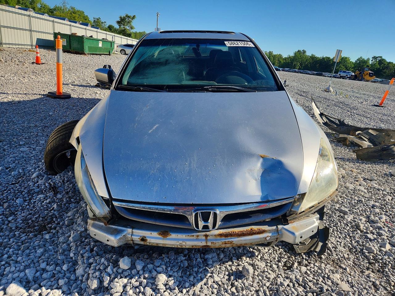 2007 Honda Accord Ex Silver vin: 1HGCM66817A027411