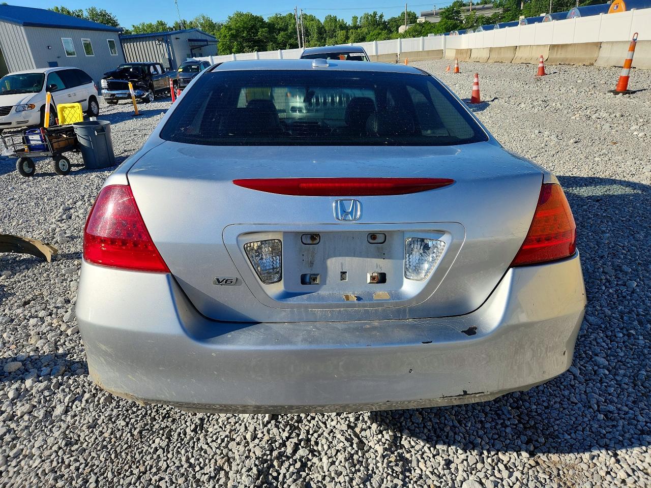 2007 Honda Accord Ex Silver vin: 1HGCM66817A027411