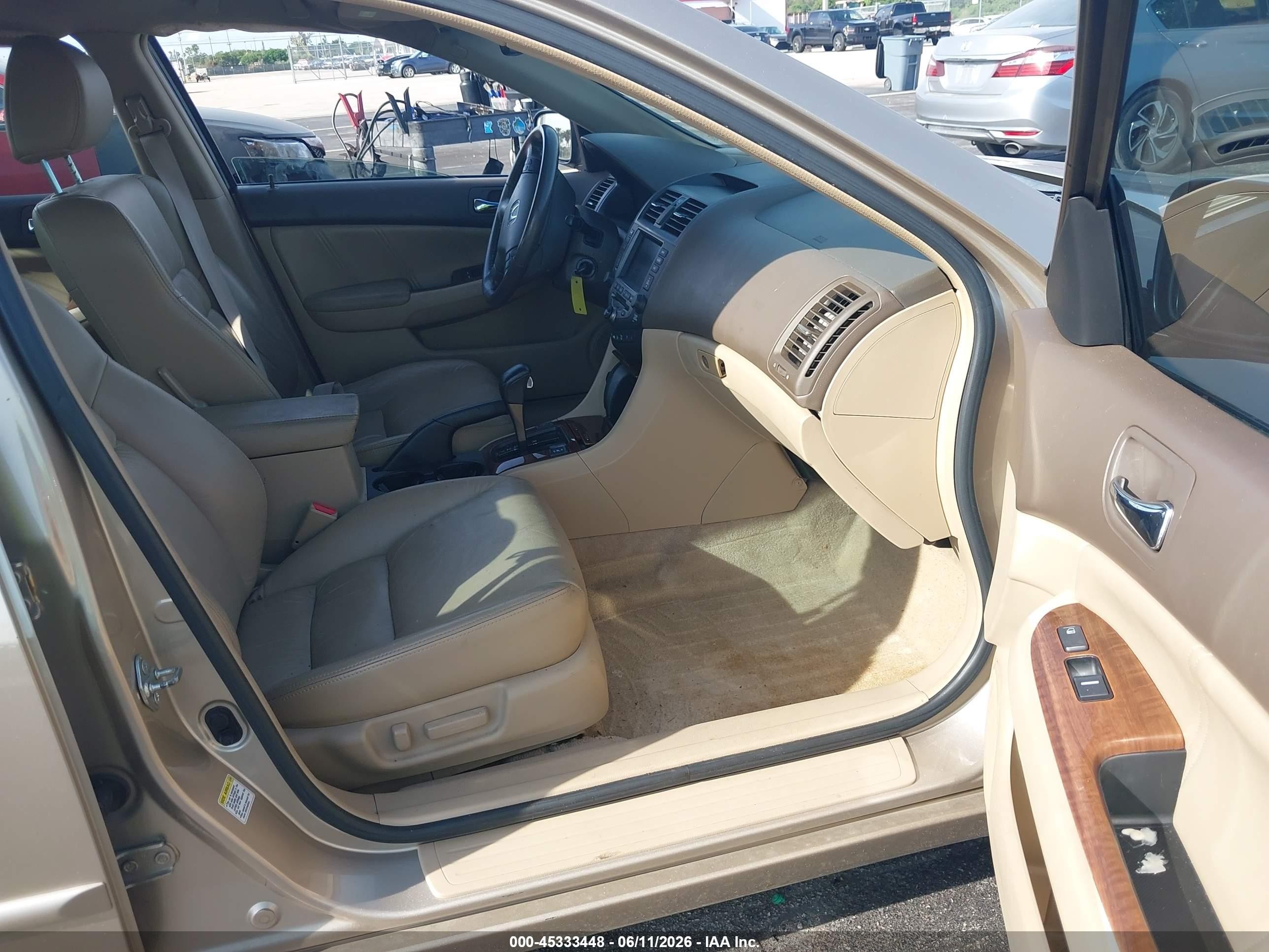 2007 Honda Accord 3.0 Ex Gold vin: 1HGCM66817A041258