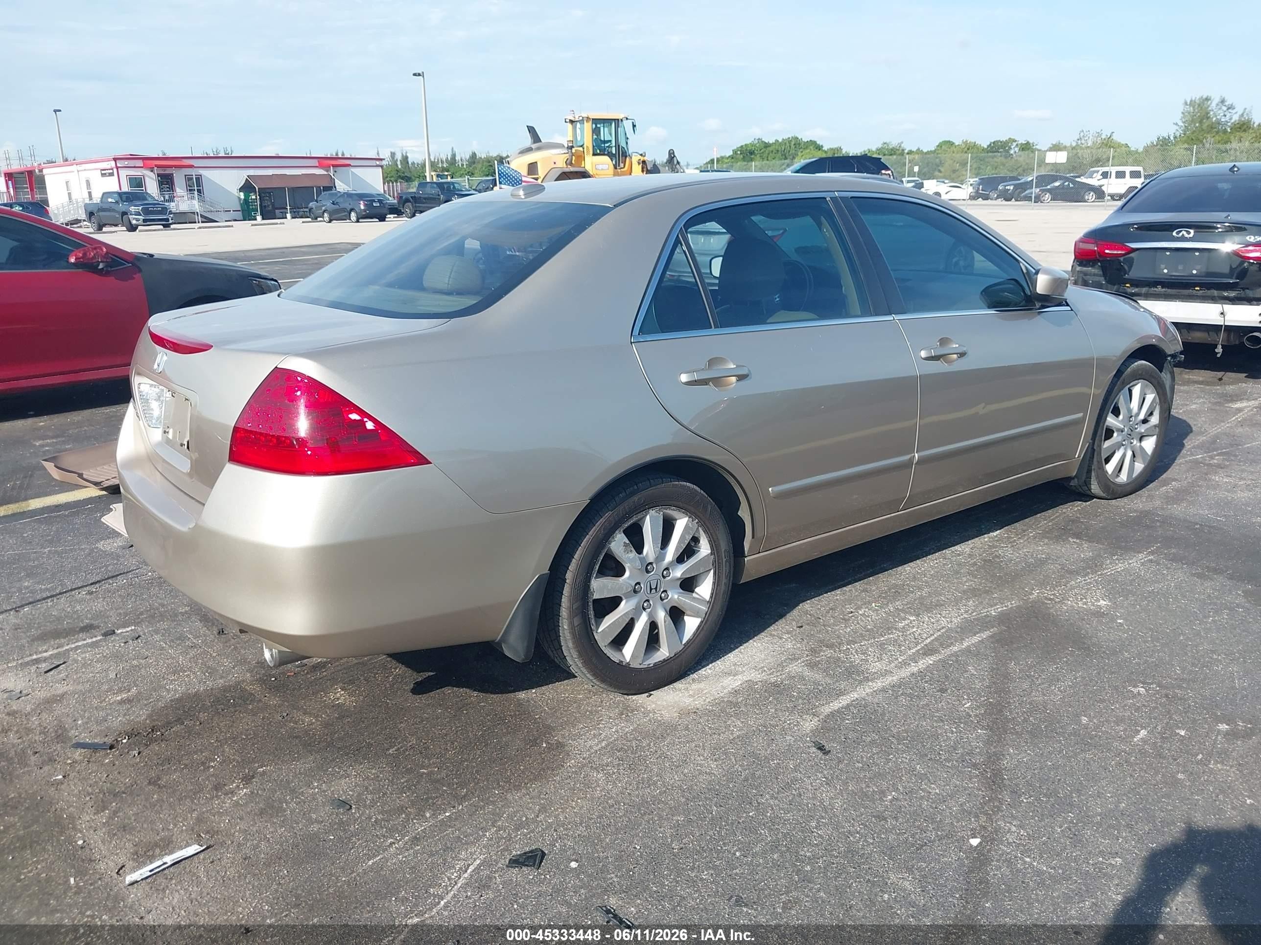 2007 Honda Accord 3.0 Ex Gold vin: 1HGCM66817A041258