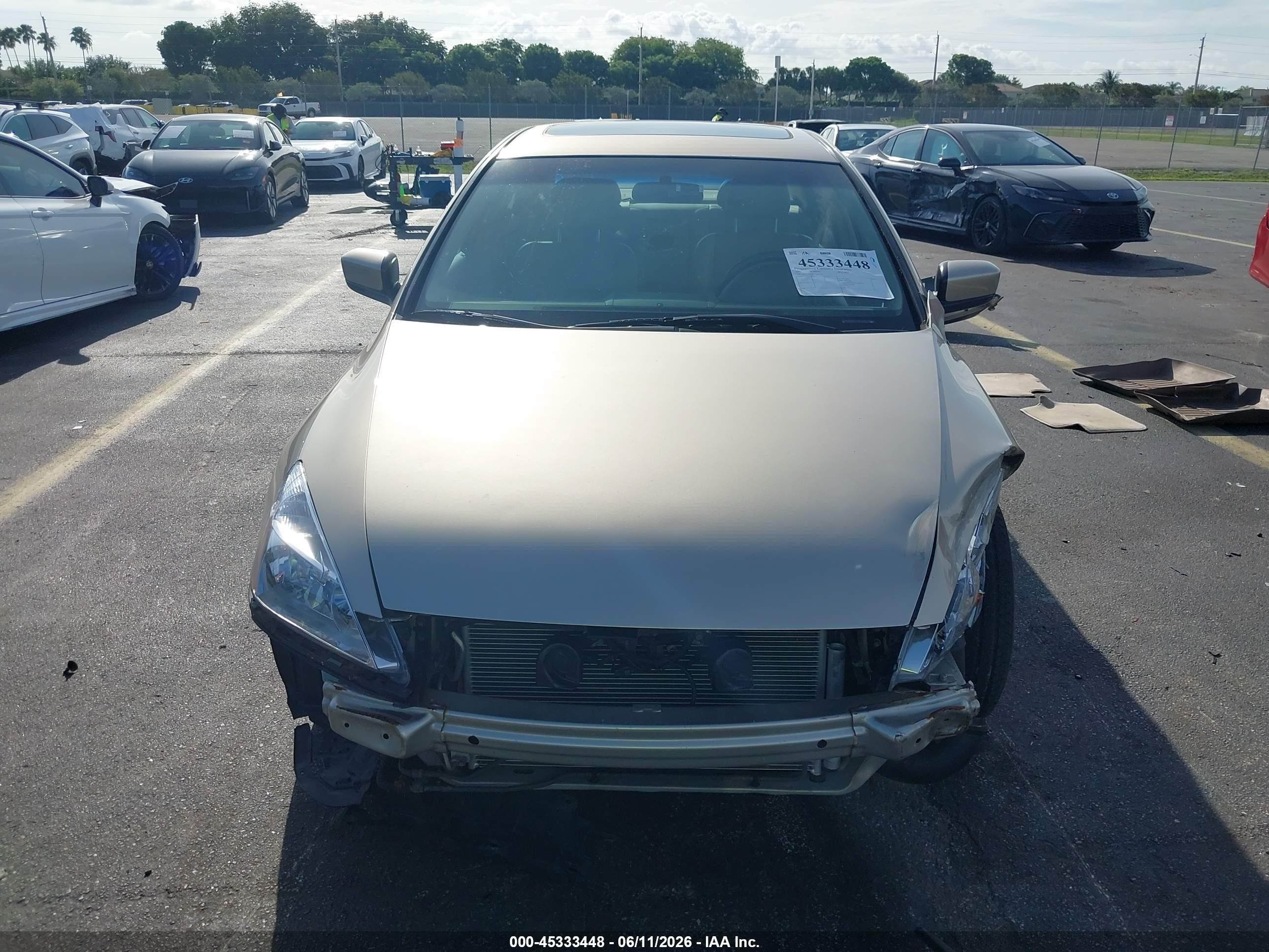2007 Honda Accord 3.0 Ex Gold vin: 1HGCM66817A041258