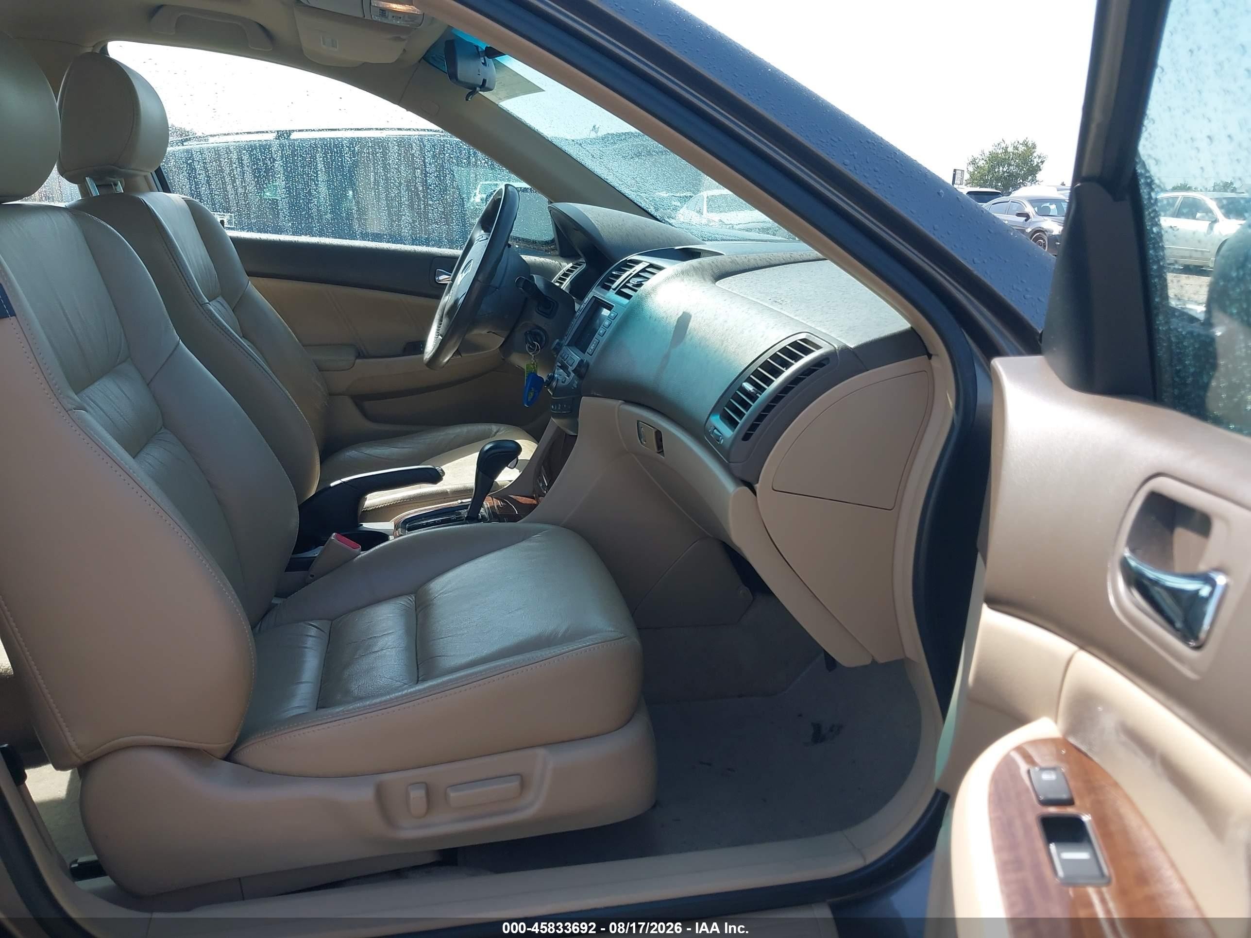 2007 Honda Accord 3.0 Ex Gray vin: 1HGCM66817A060666