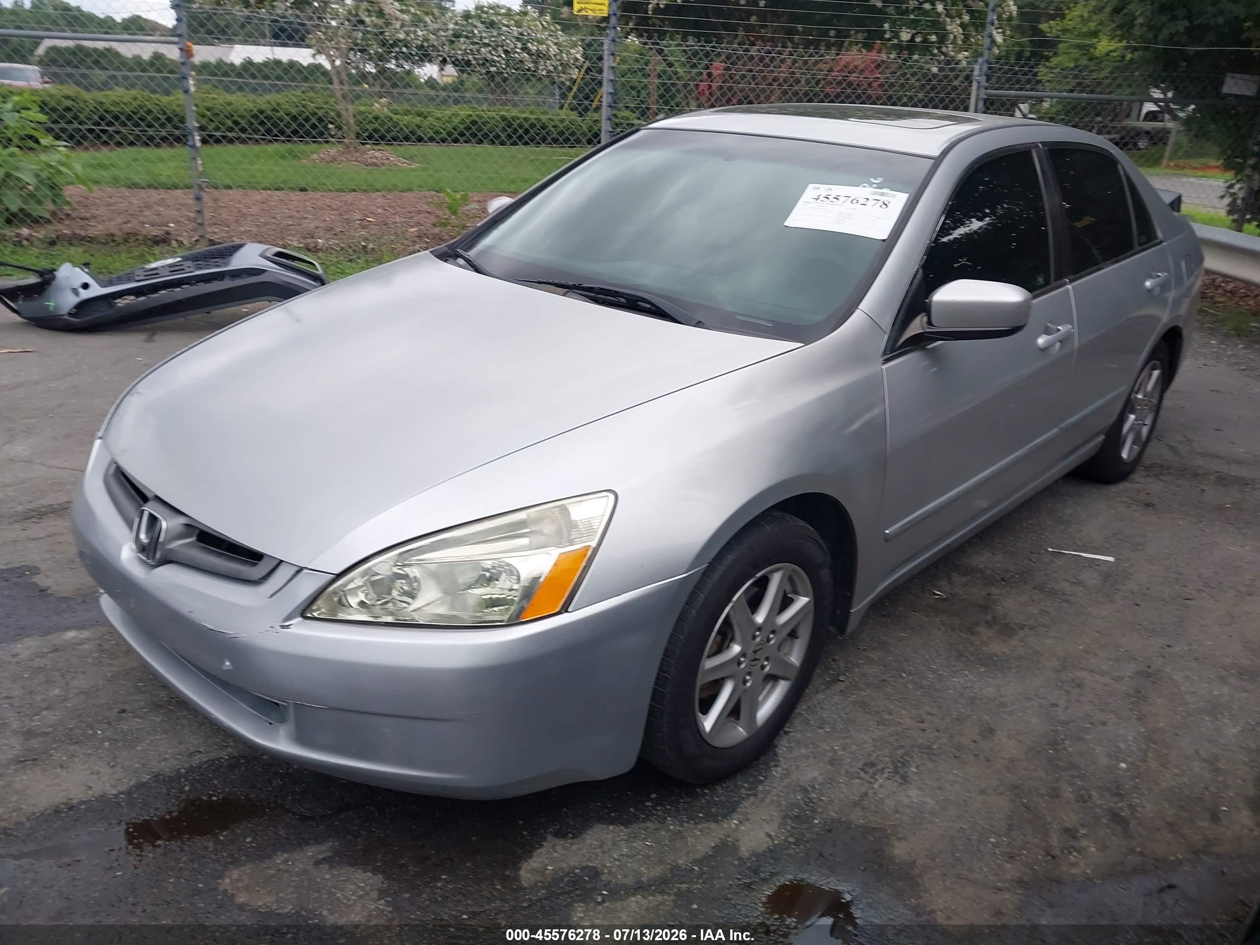 2003 Honda Accord 3.0 Ex Silver vin: 1HGCM66823A035401