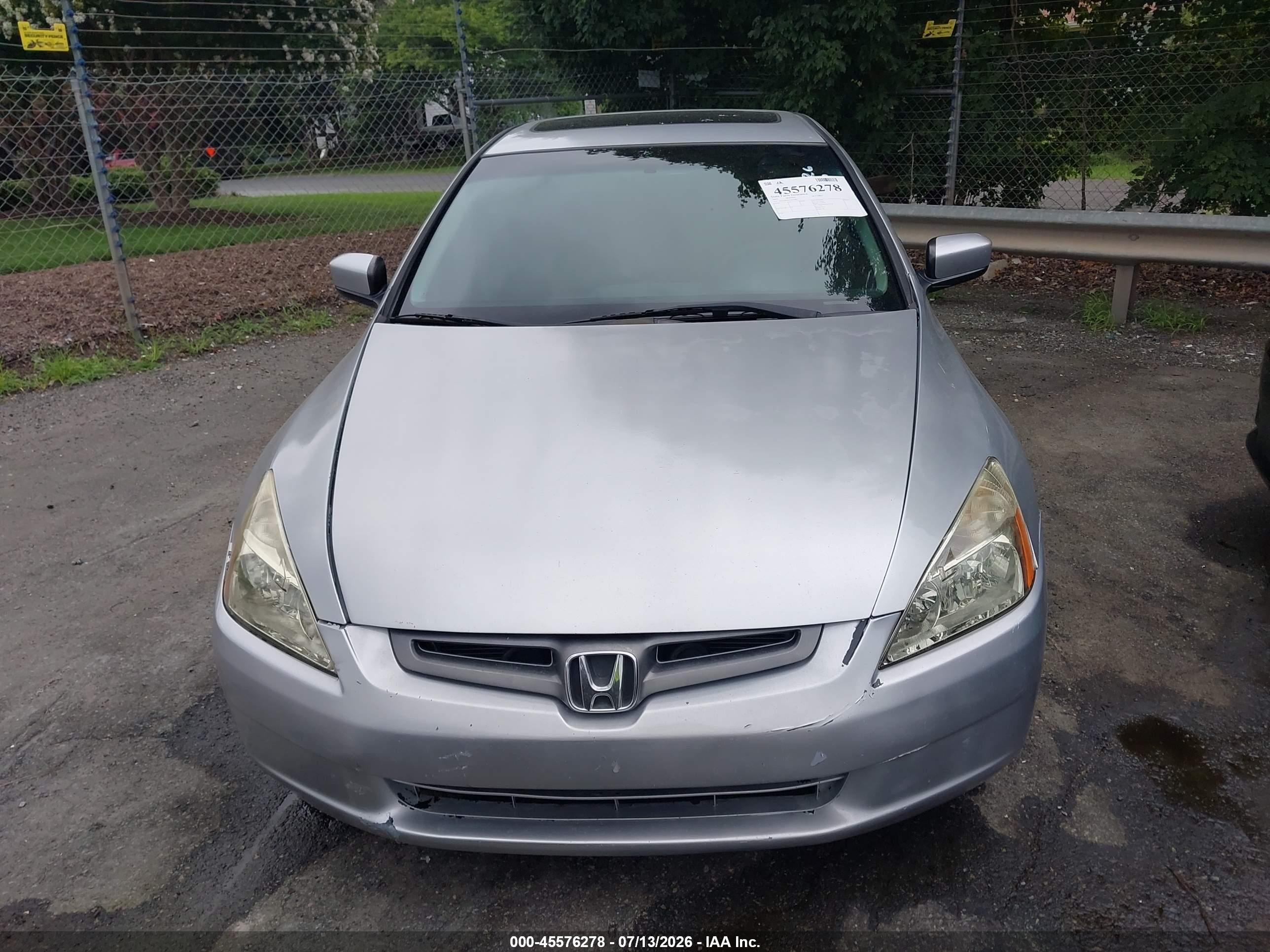 2003 Honda Accord 3.0 Ex Silver vin: 1HGCM66823A035401