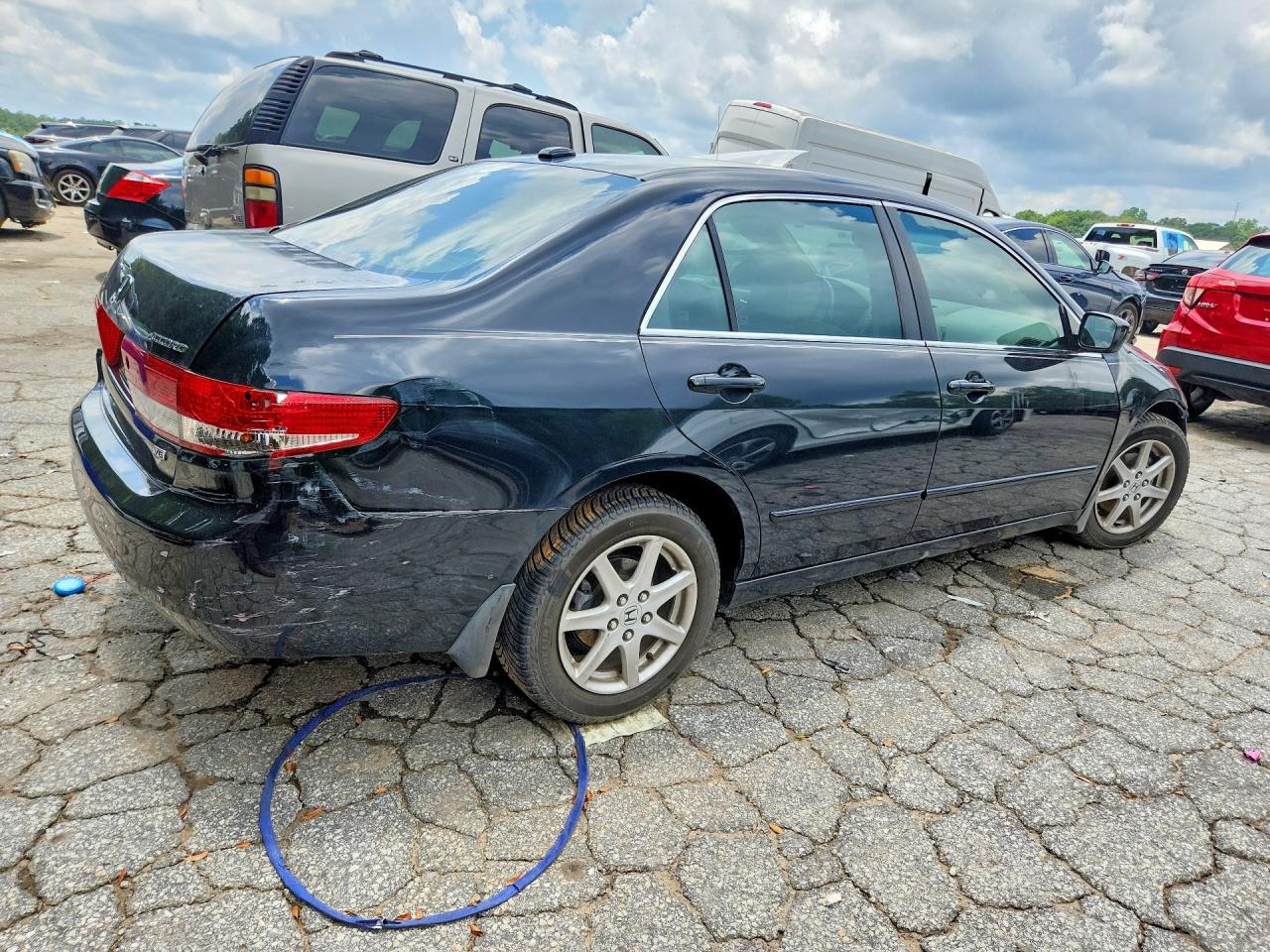 2004 Honda Accord Ex Black vin: 1HGCM66824A052698