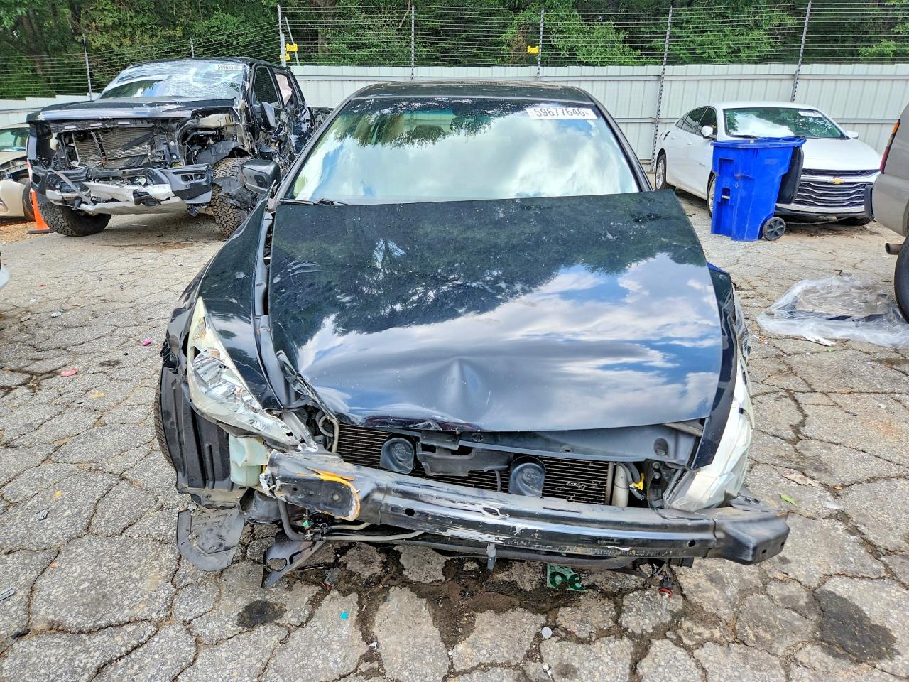 2004 Honda Accord Ex Black vin: 1HGCM66824A052698
