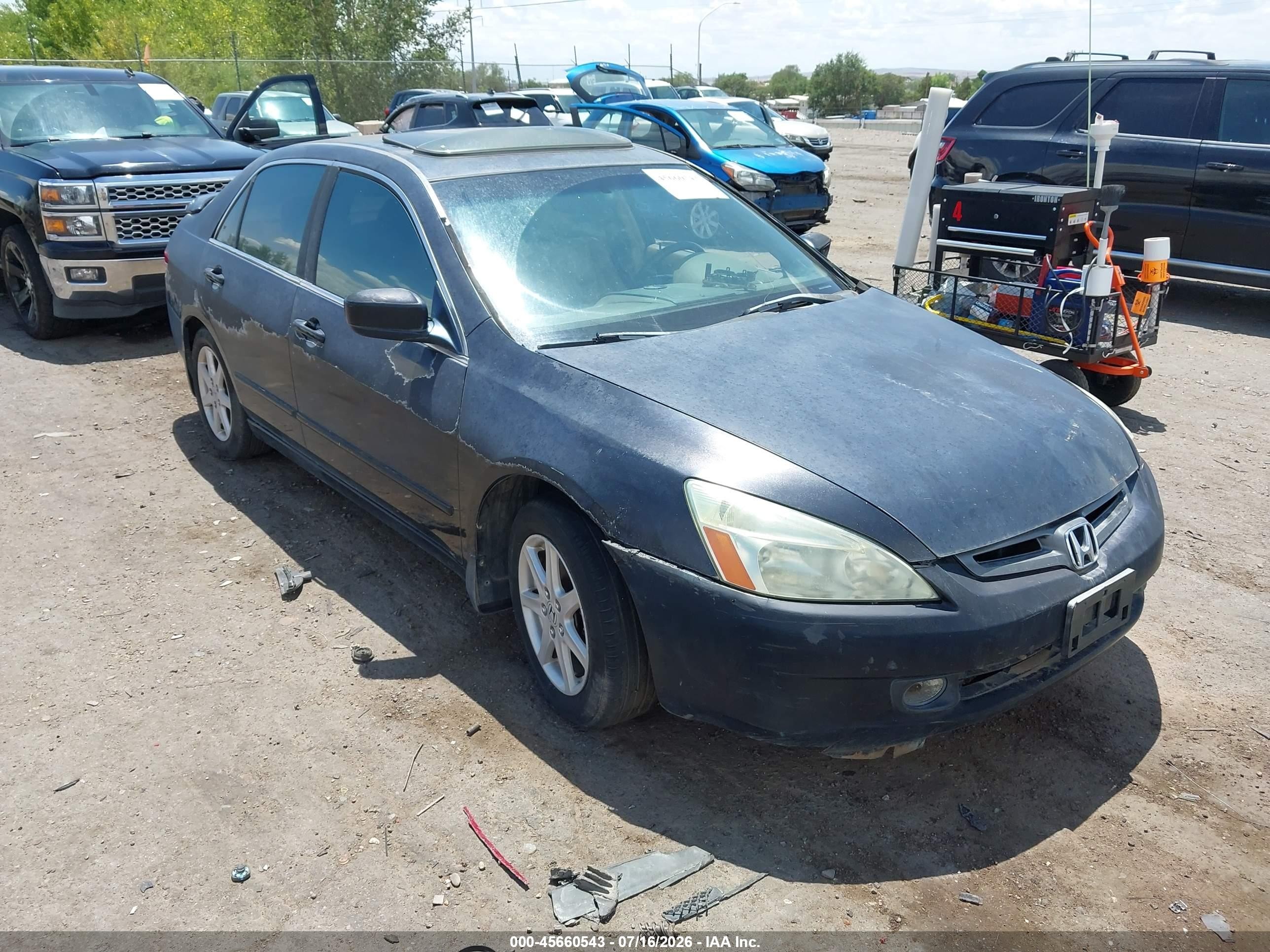 2004 Honda Accord 3.0 Ex Black vin: 1HGCM66824A066083