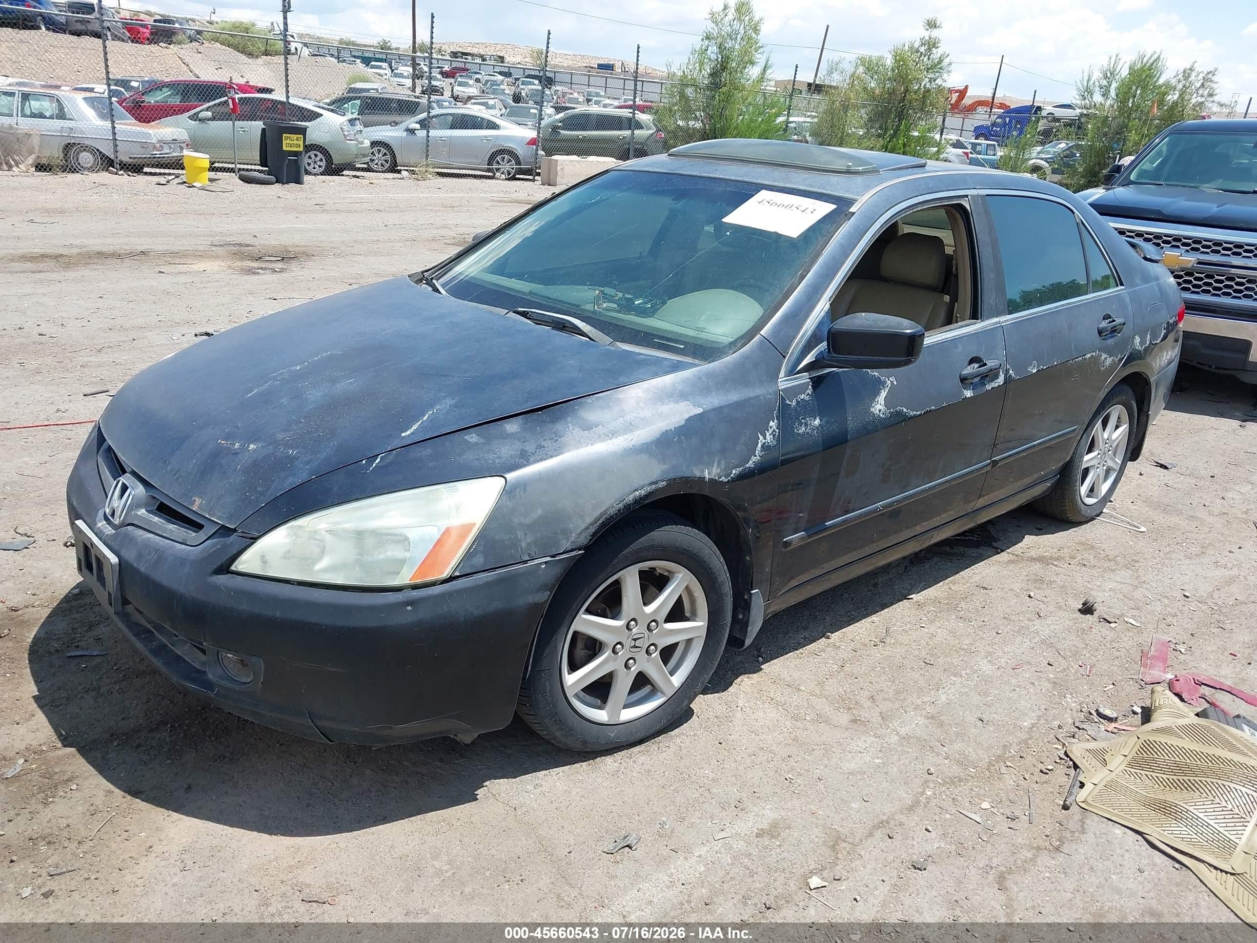 2004 Honda Accord 3.0 Ex Черный vin: 1HGCM66824A066083