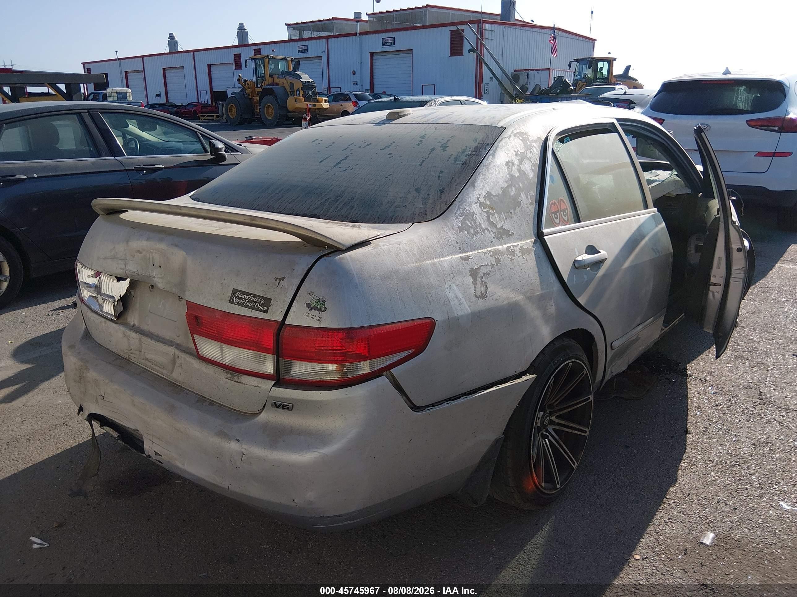 2004 Honda Accord 3.0 Ex Silver vin: 1HGCM66824A069436