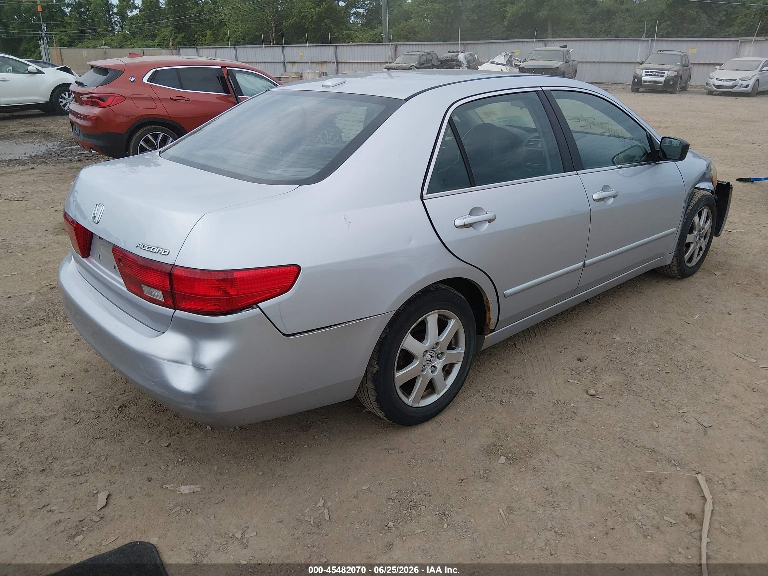 2005 Honda Accord 3.0 Ex Gray vin: 1HGCM66825A037619