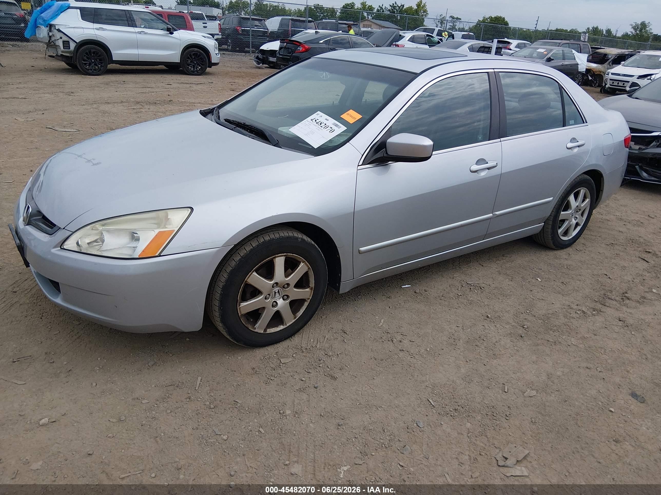 2005 Honda Accord 3.0 Ex Gray vin: 1HGCM66825A037619