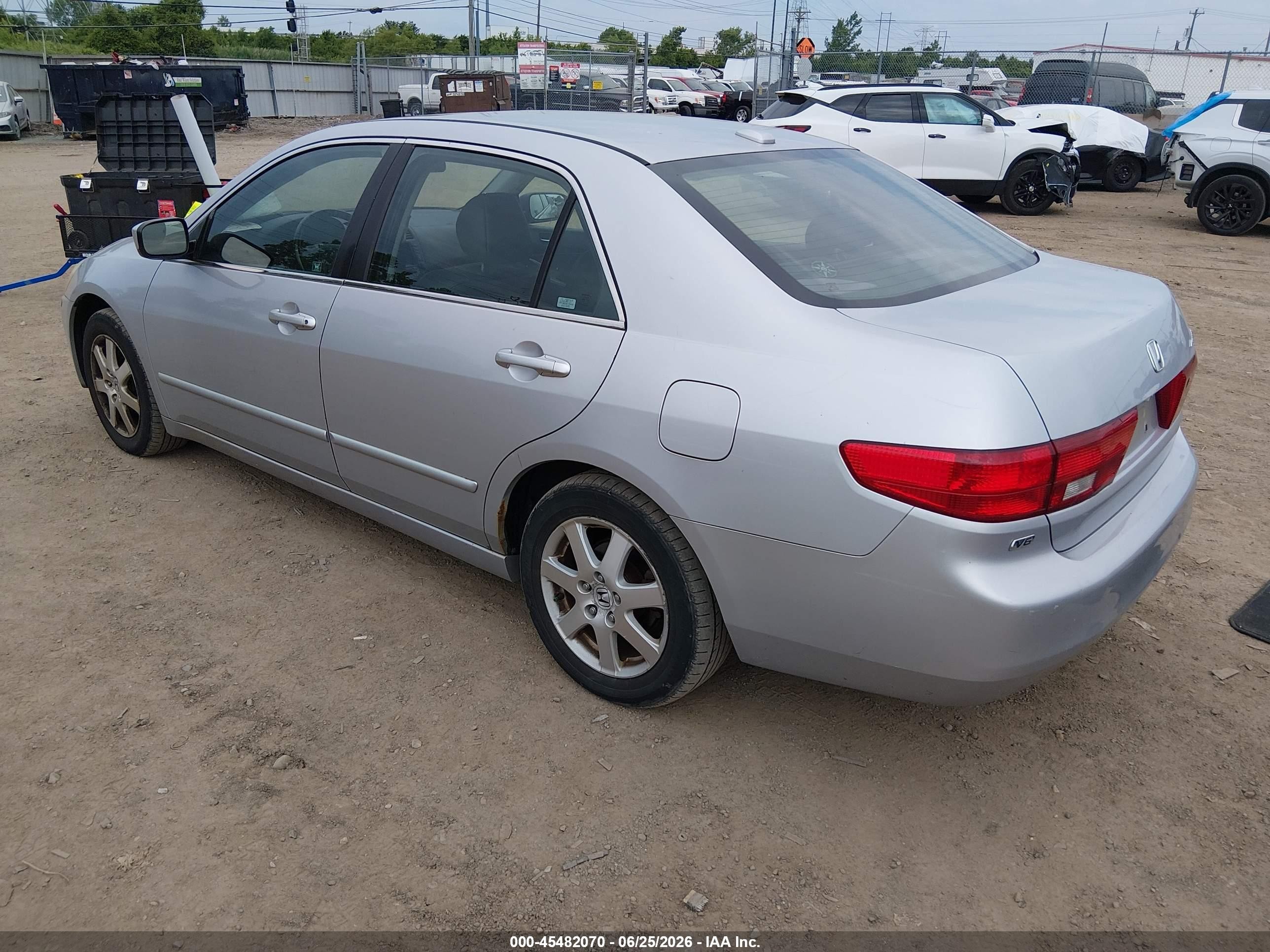 2005 Honda Accord 3.0 Ex Gray vin: 1HGCM66825A037619