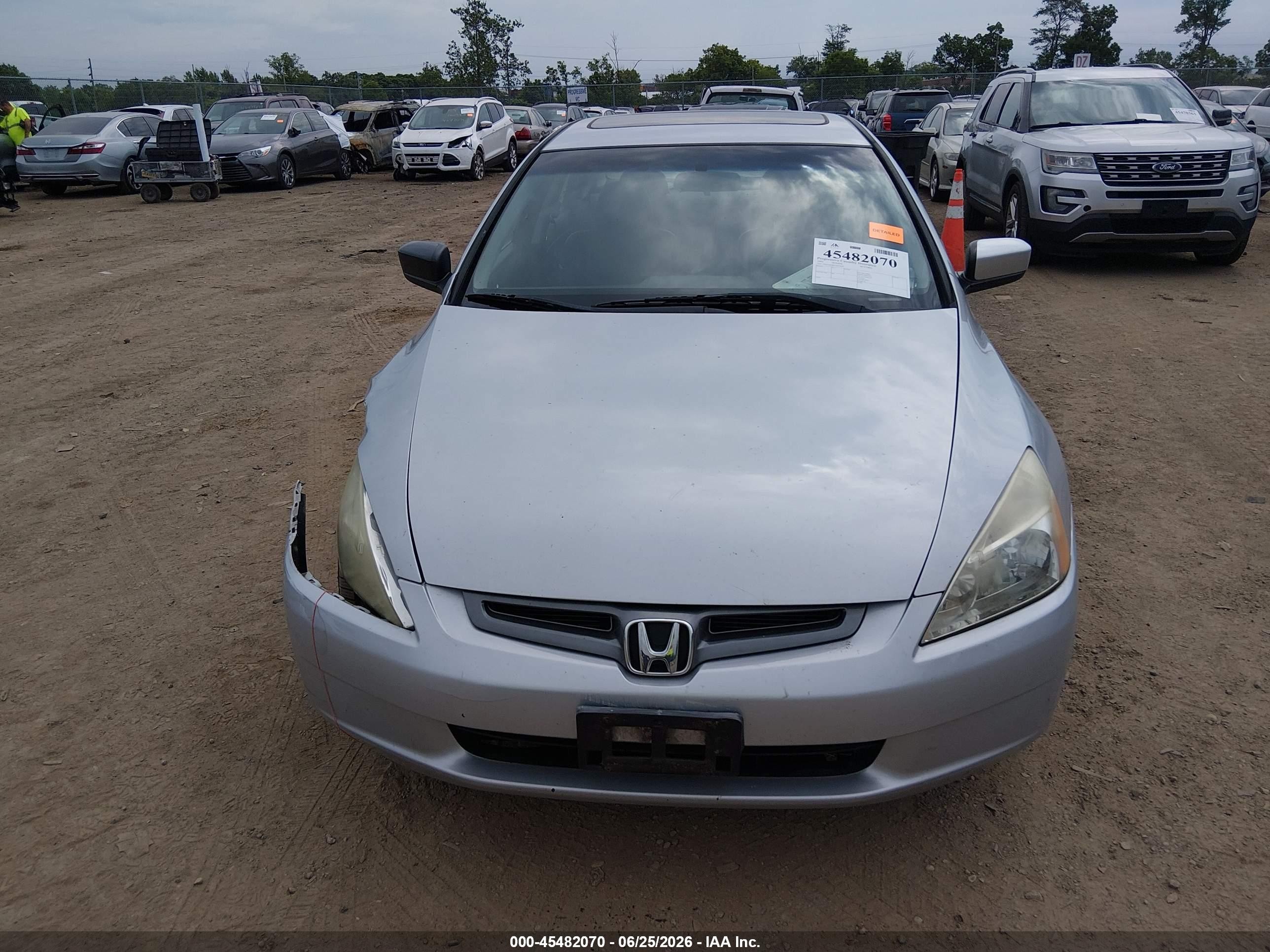 2005 Honda Accord 3.0 Ex Gray vin: 1HGCM66825A037619