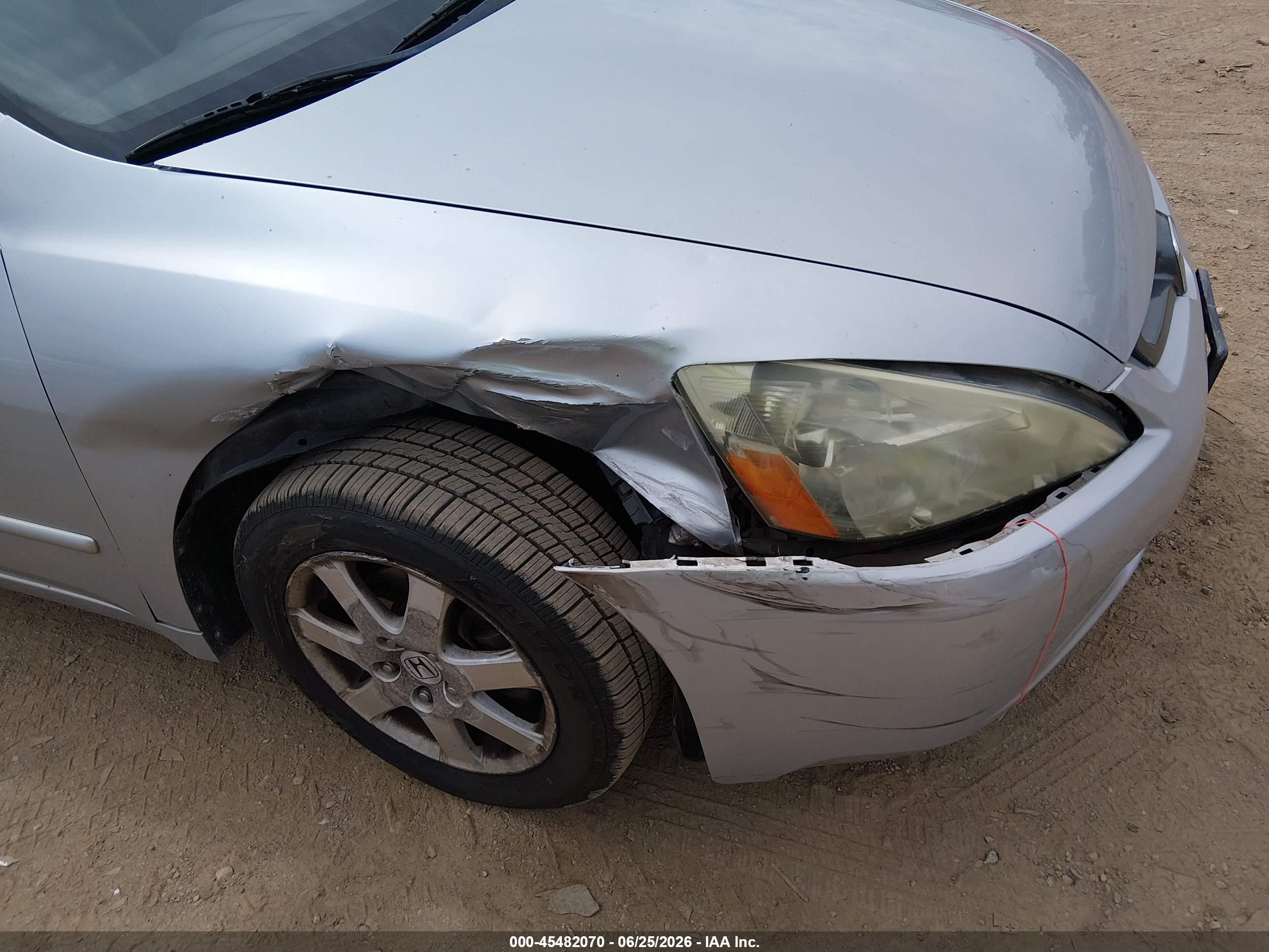 2005 Honda Accord 3.0 Ex Gray vin: 1HGCM66825A037619