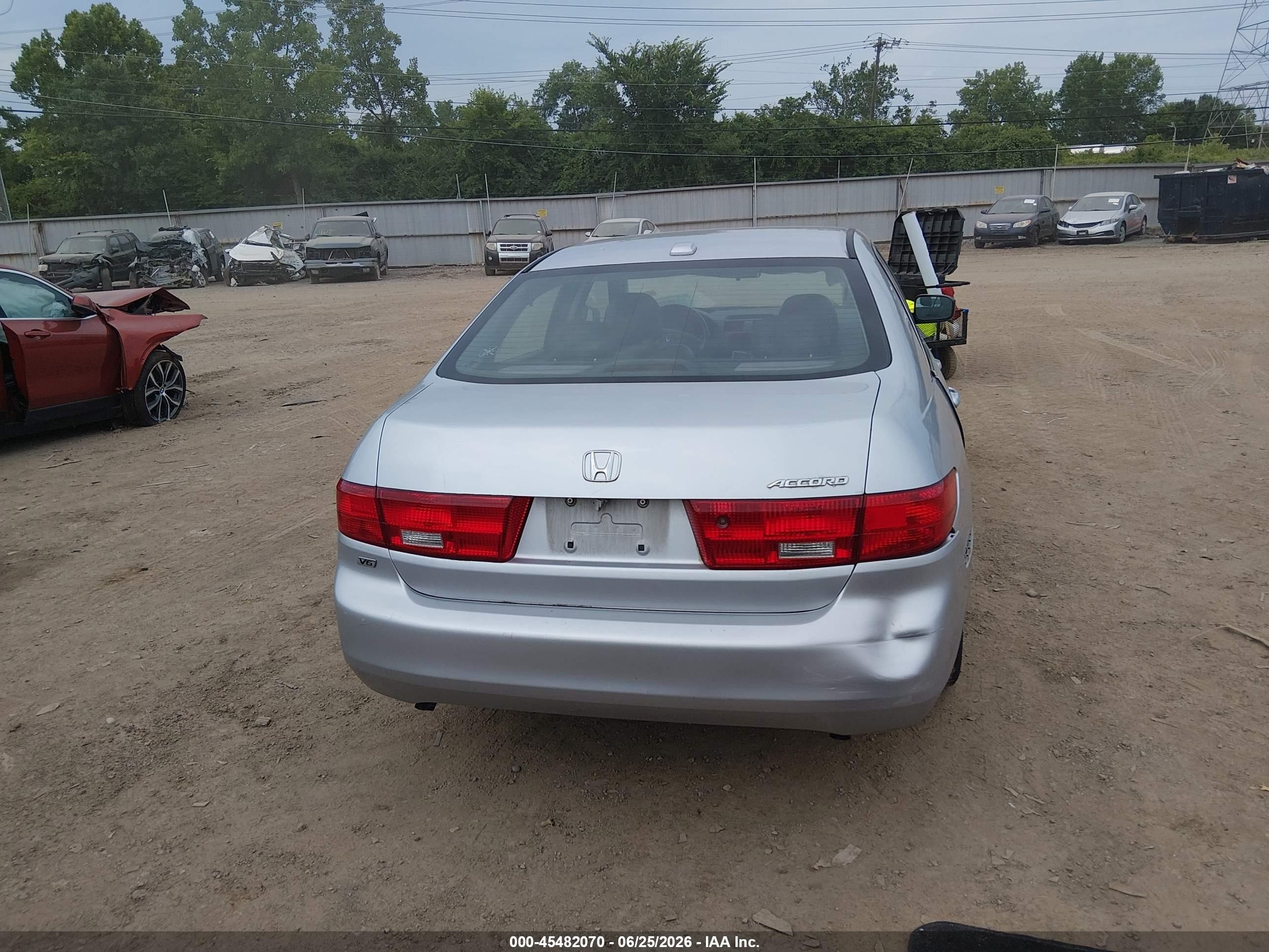 2005 Honda Accord 3.0 Ex Gray vin: 1HGCM66825A037619