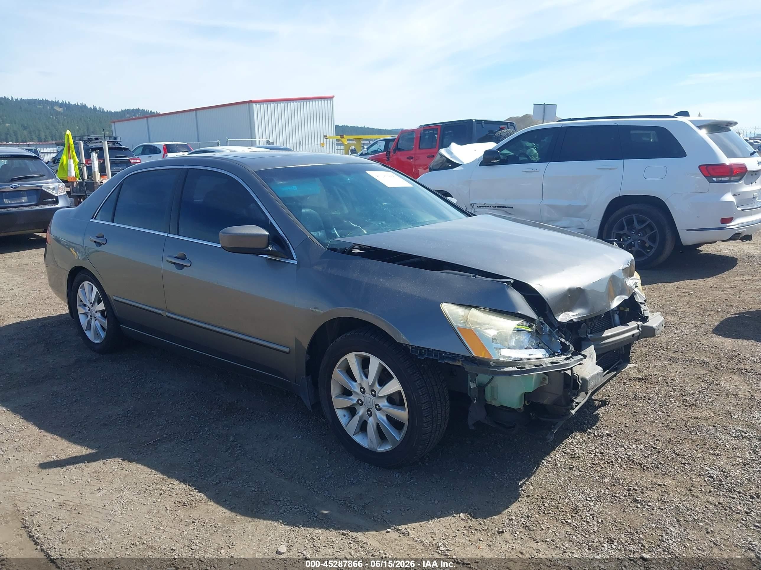 2006 Honda Accord 3.0 Ex Gray vin: 1HGCM66826A021910