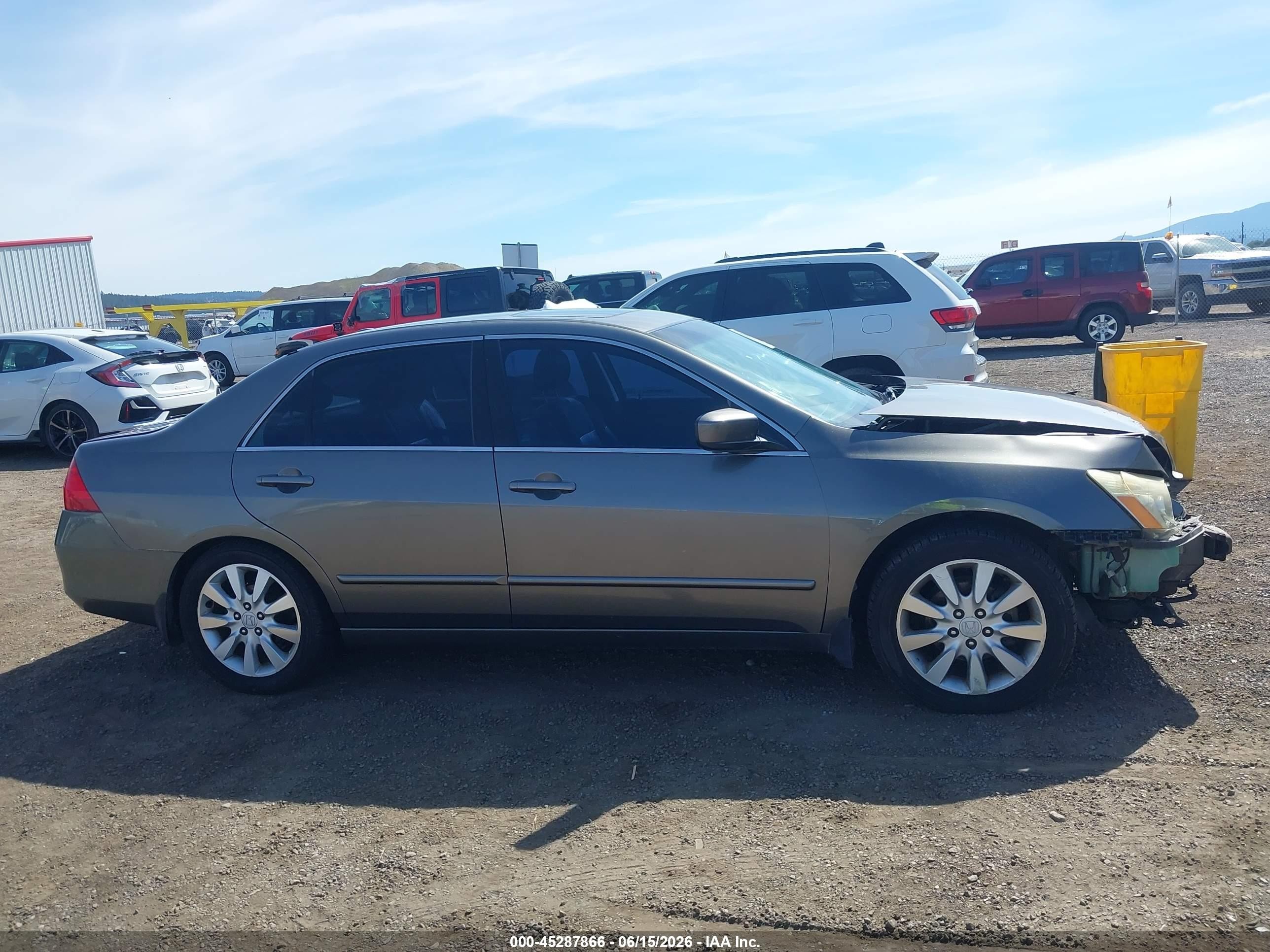 2006 Honda Accord 3.0 Ex Gray vin: 1HGCM66826A021910