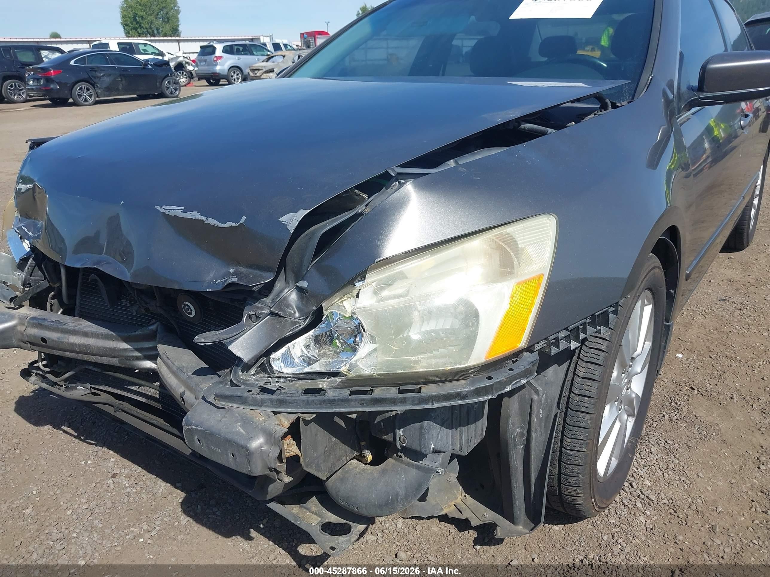 2006 Honda Accord 3.0 Ex Gray vin: 1HGCM66826A021910