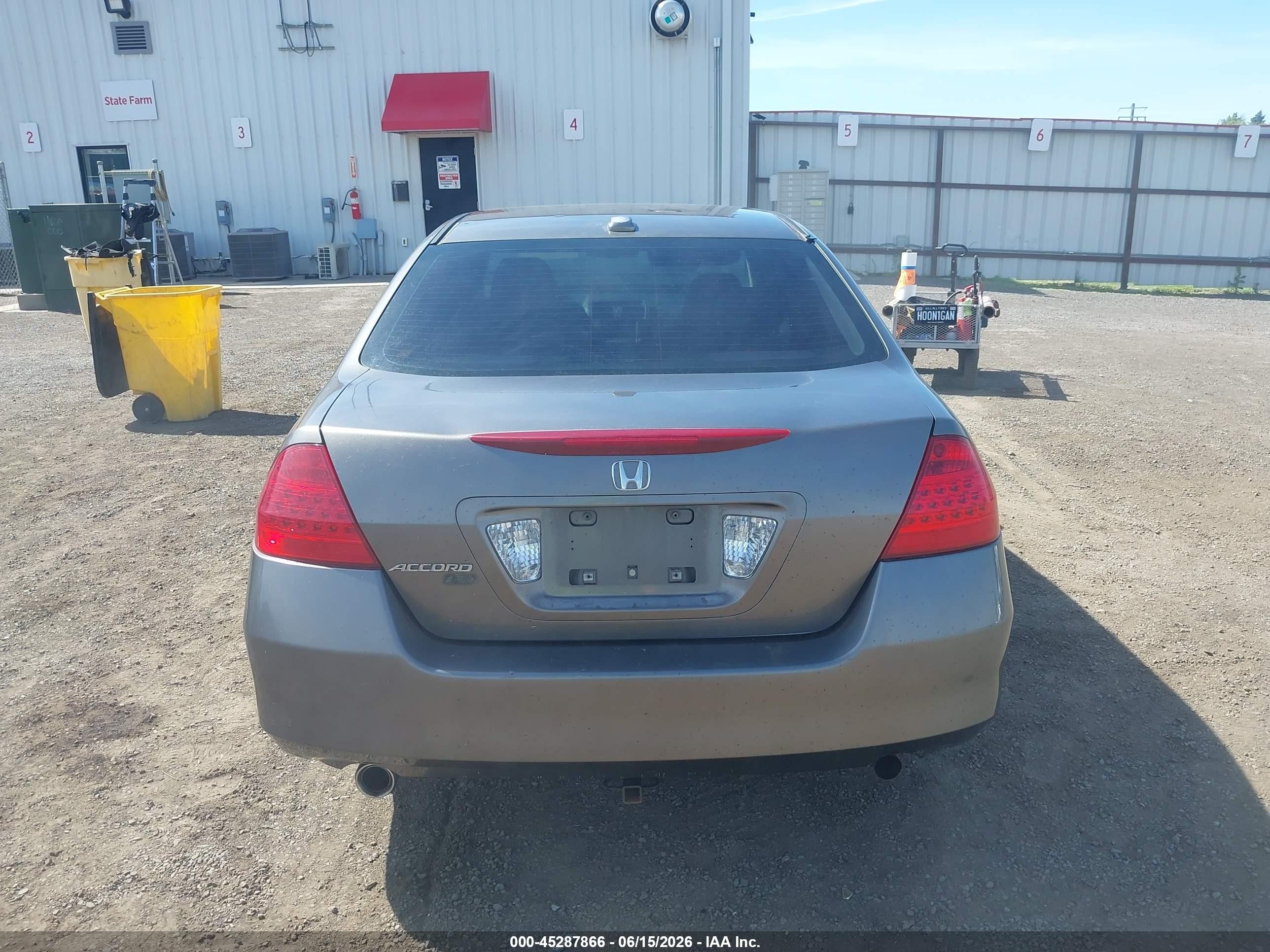 2006 Honda Accord 3.0 Ex Gray vin: 1HGCM66826A021910