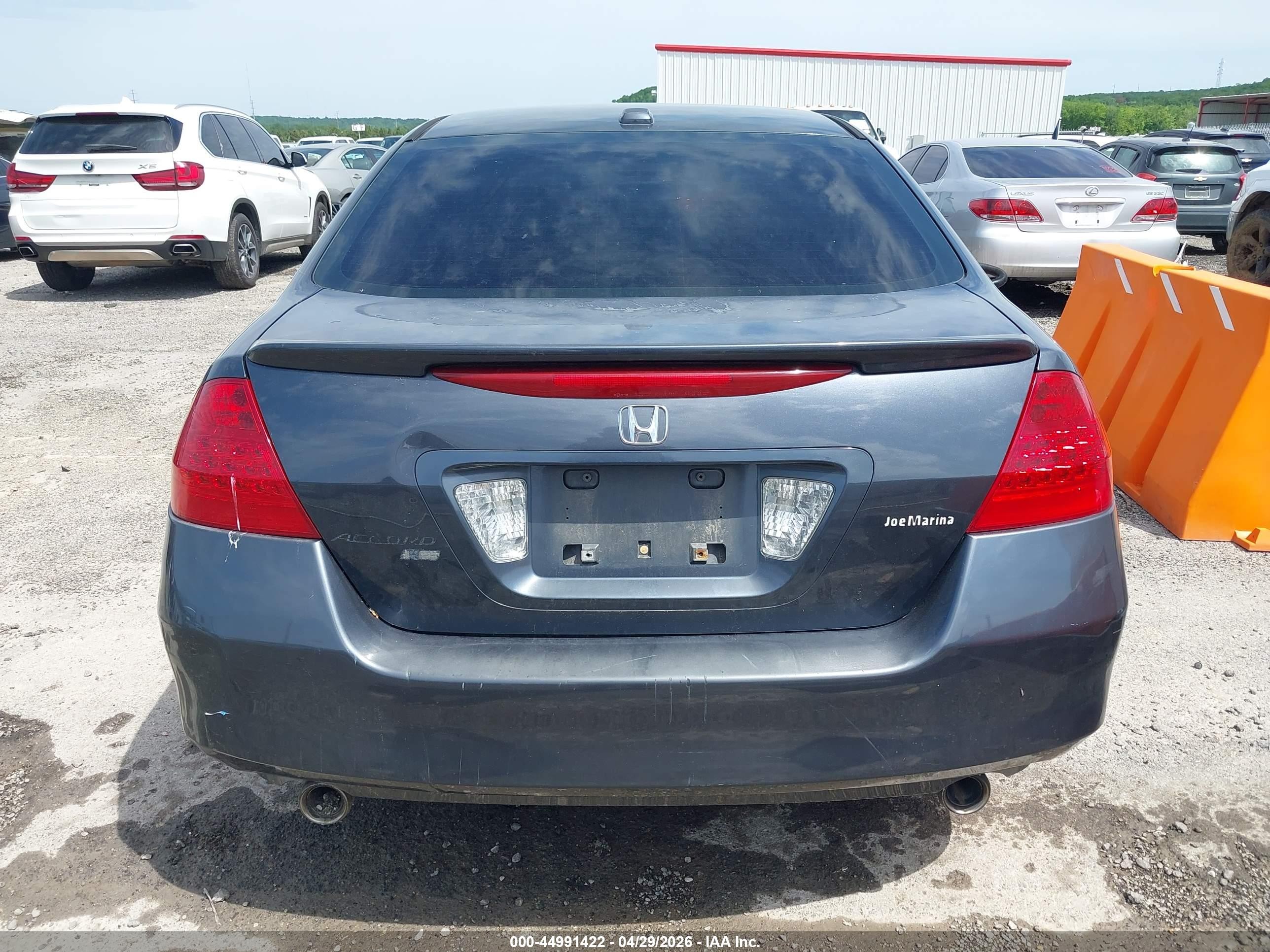 2006 Honda Accord 3.0 Ex Серый vin: 1HGCM66826A074512