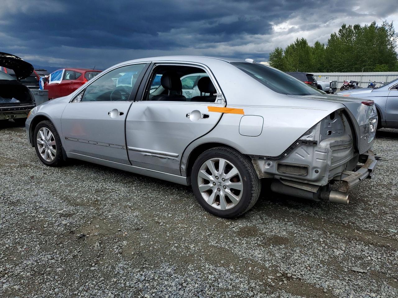 2007 Honda Accord Ex Silver vin: 1HGCM66827A019866